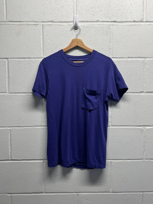 1980s Purple Pocket T-Shirt [M]