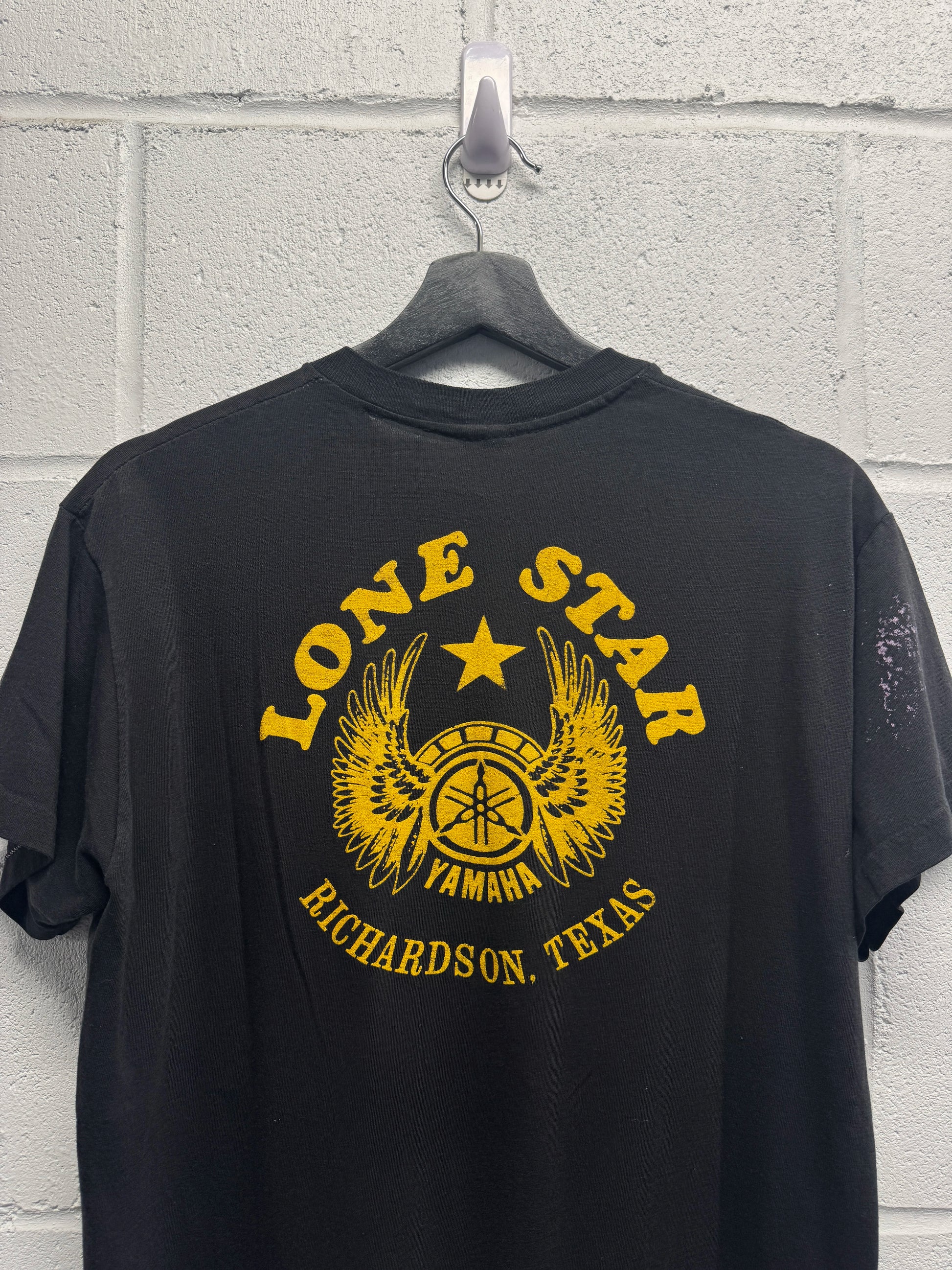 1980s Lone Star Yamaha Richardson Texas T-Shirt [L]