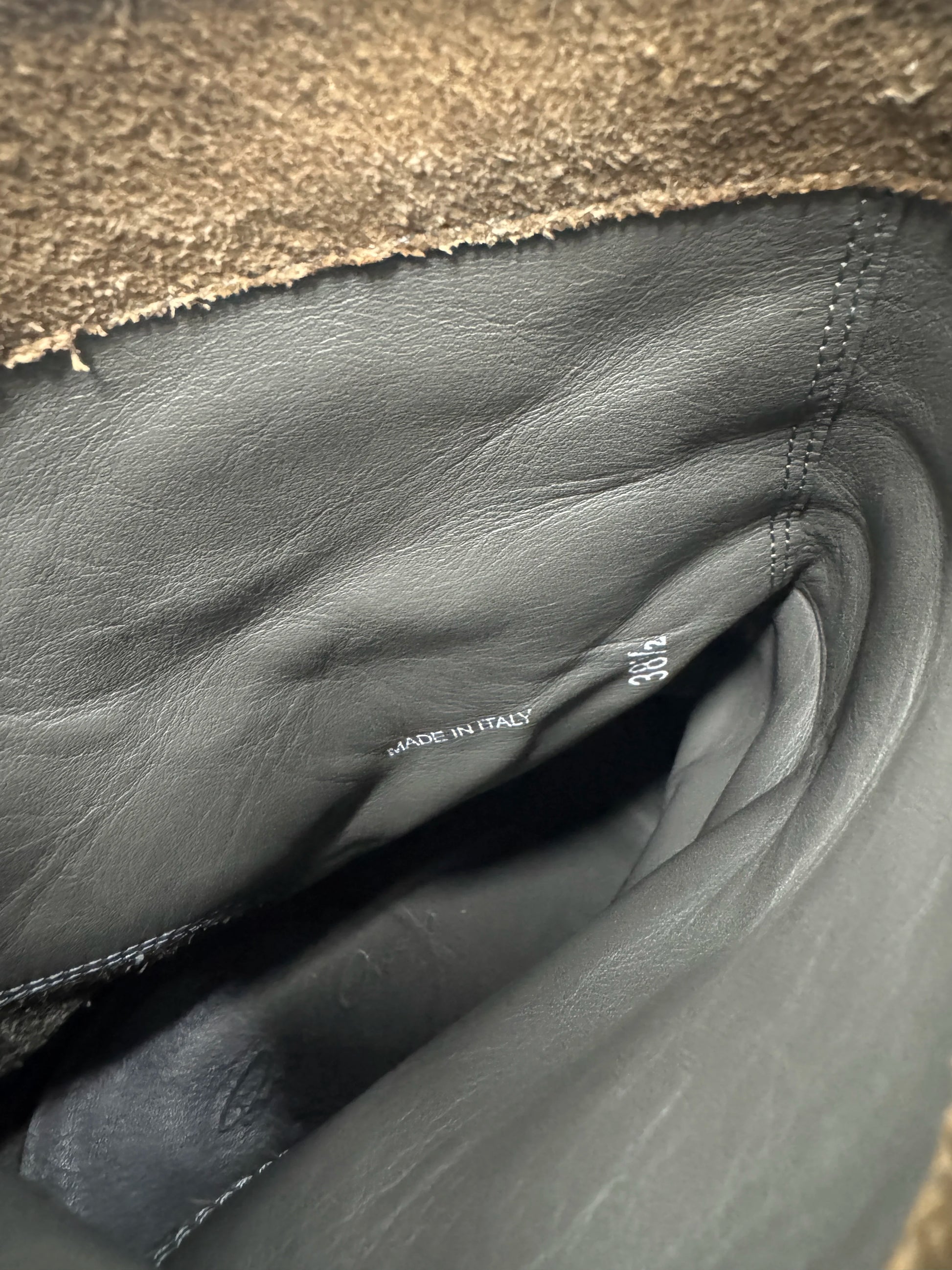 Rick Owens Brown Suede Wedge Heels IT38.5 | 8.5