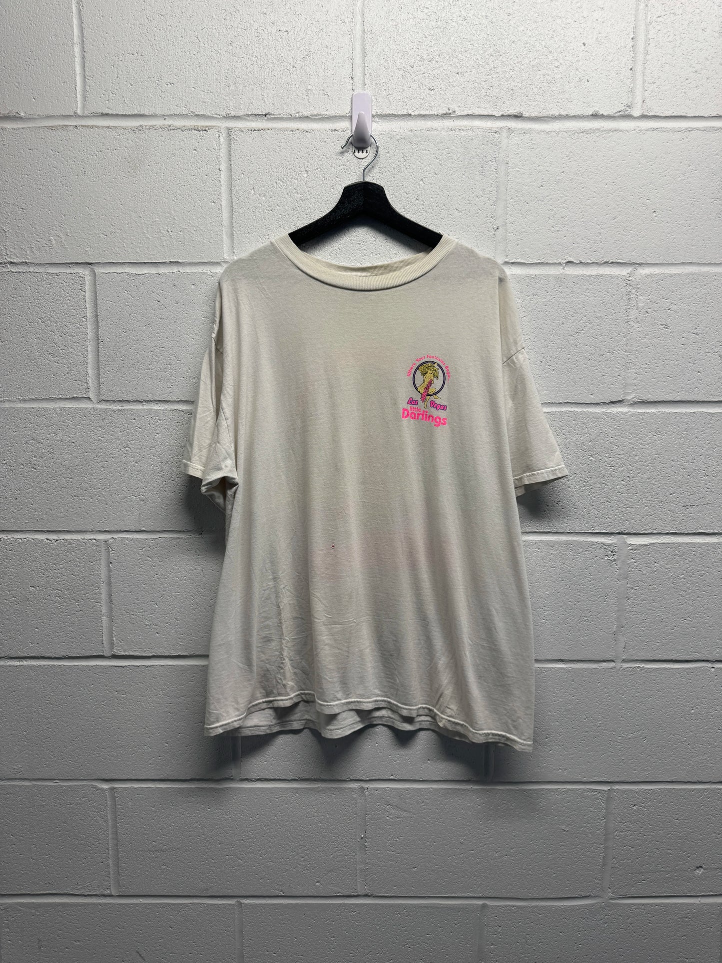 1990s Vintage Burlesque Little Darlings Las Vegas T-Shirt [XL]