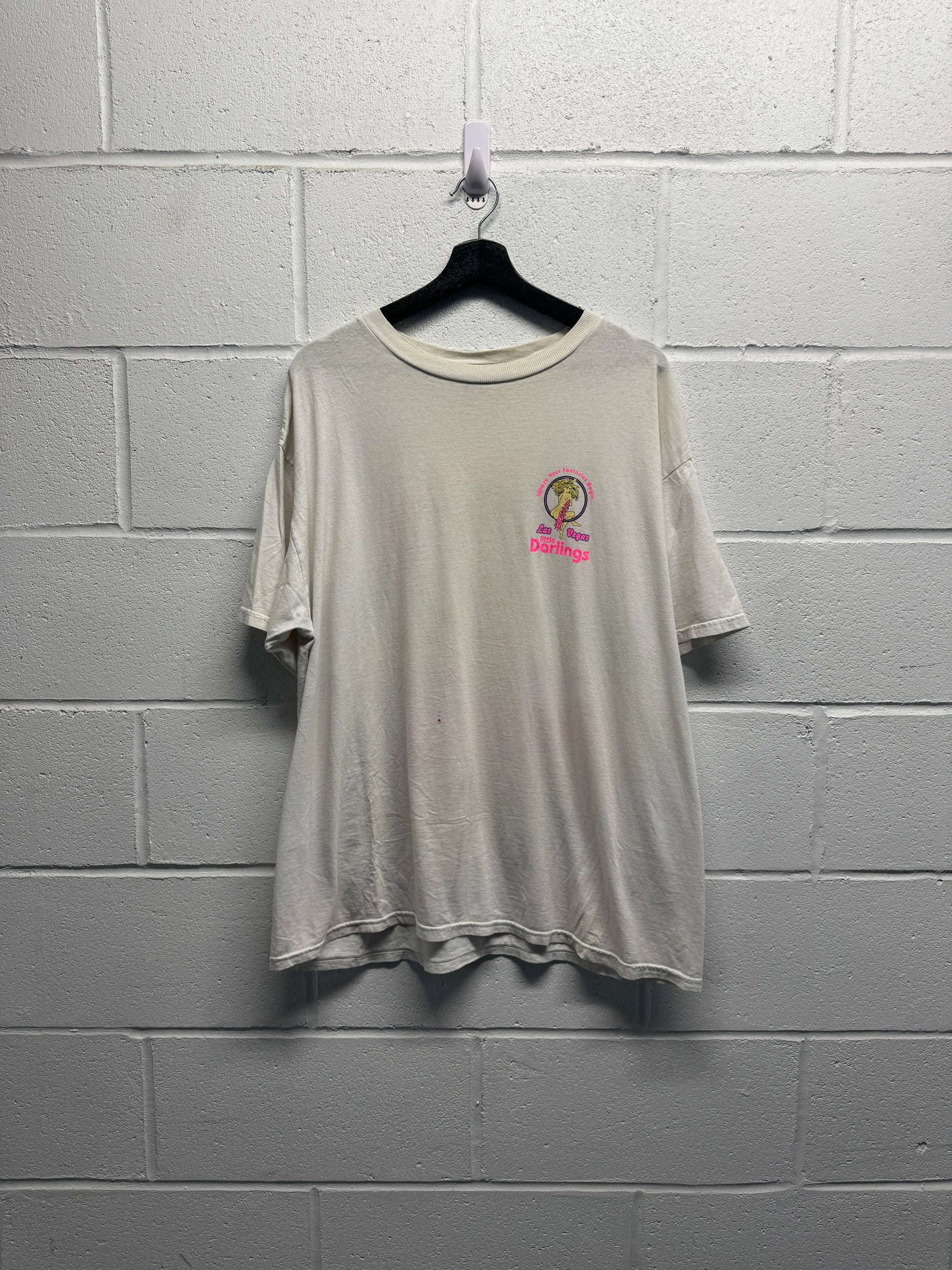 1990s Vintage Burlesque Little Darlings Las Vegas T-Shirt [XL]