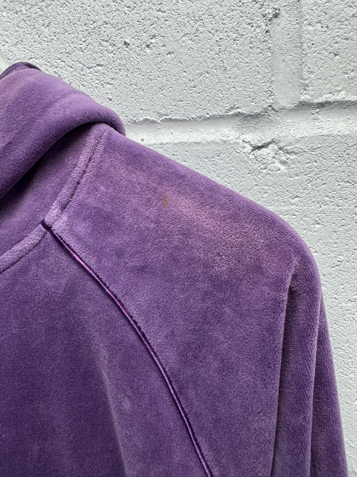 Y2K 2000s Velour Zip-Up [M]