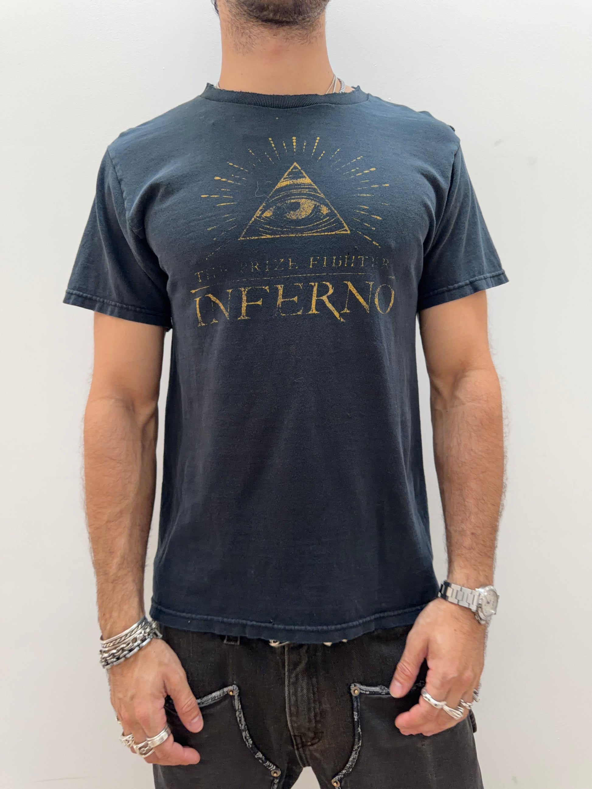 2000s Inferno Distressed Shirt [S/M]