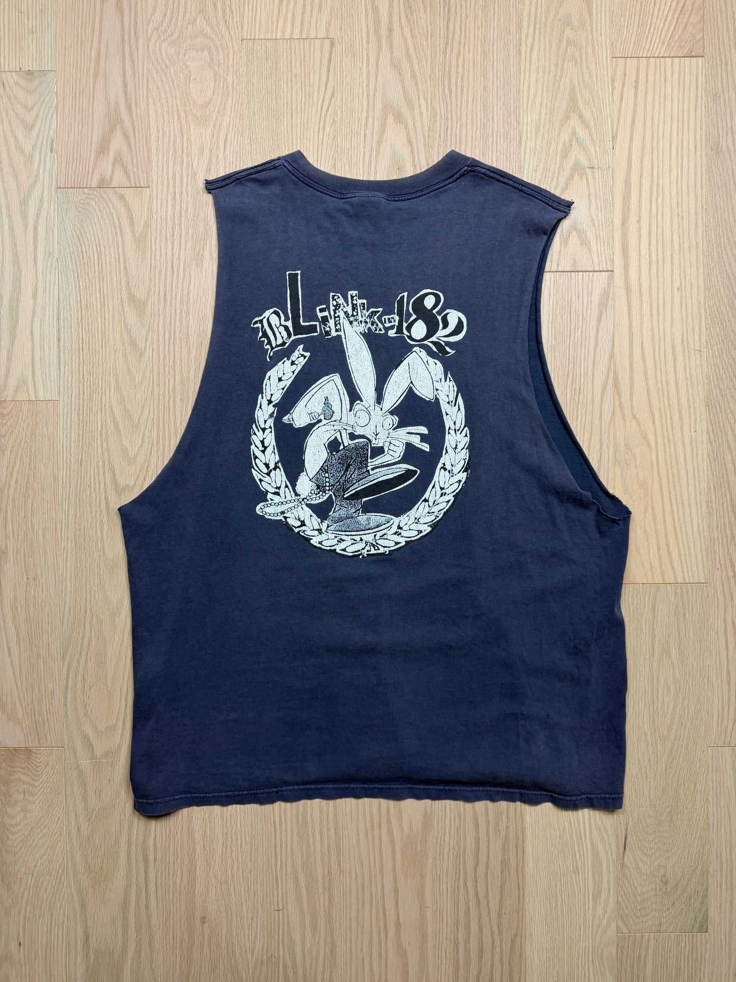 2000s Blink 182 Cut-off Shirt [L]
