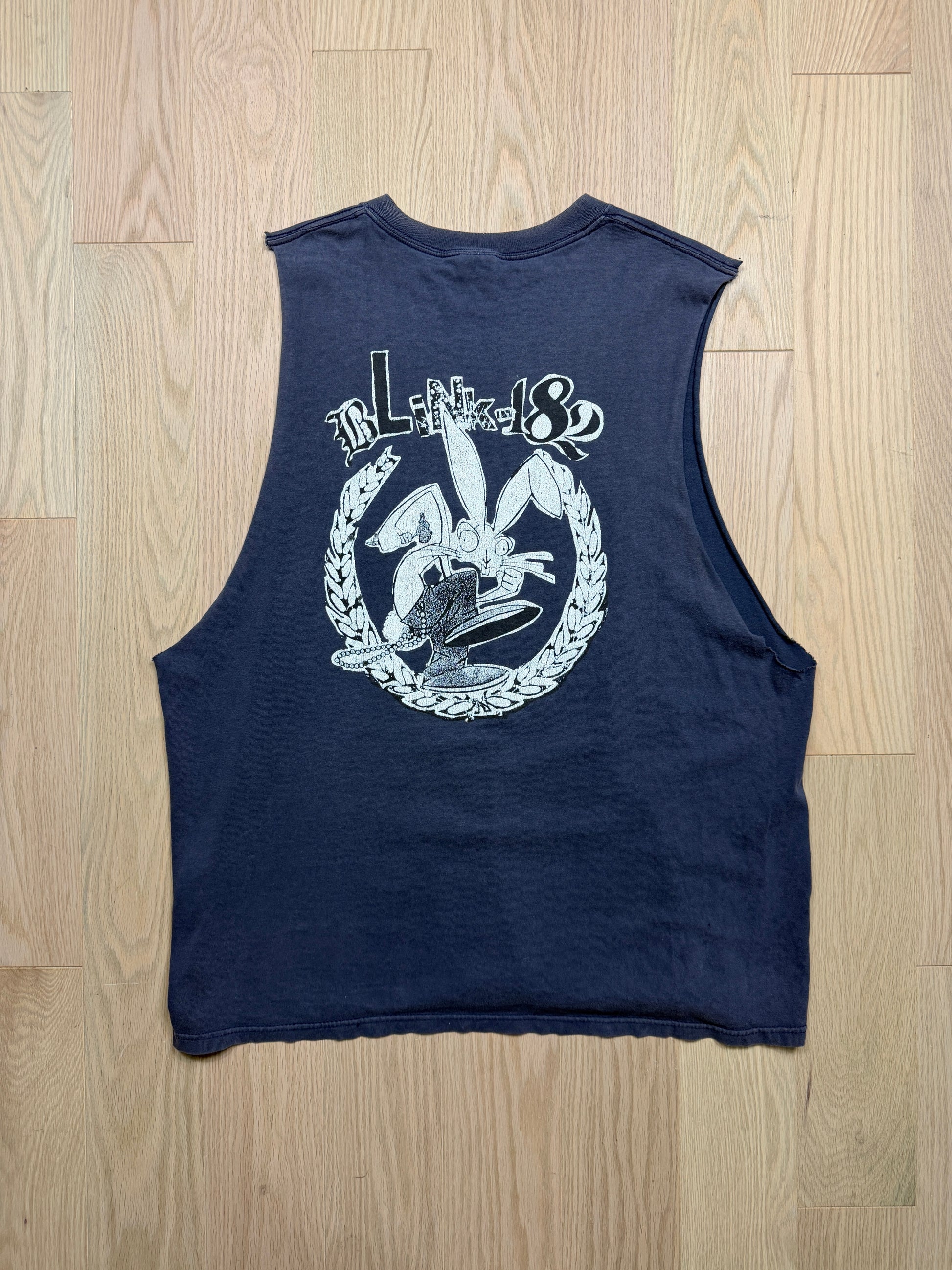 2000s Blink 182 Cut-off Shirt [L]