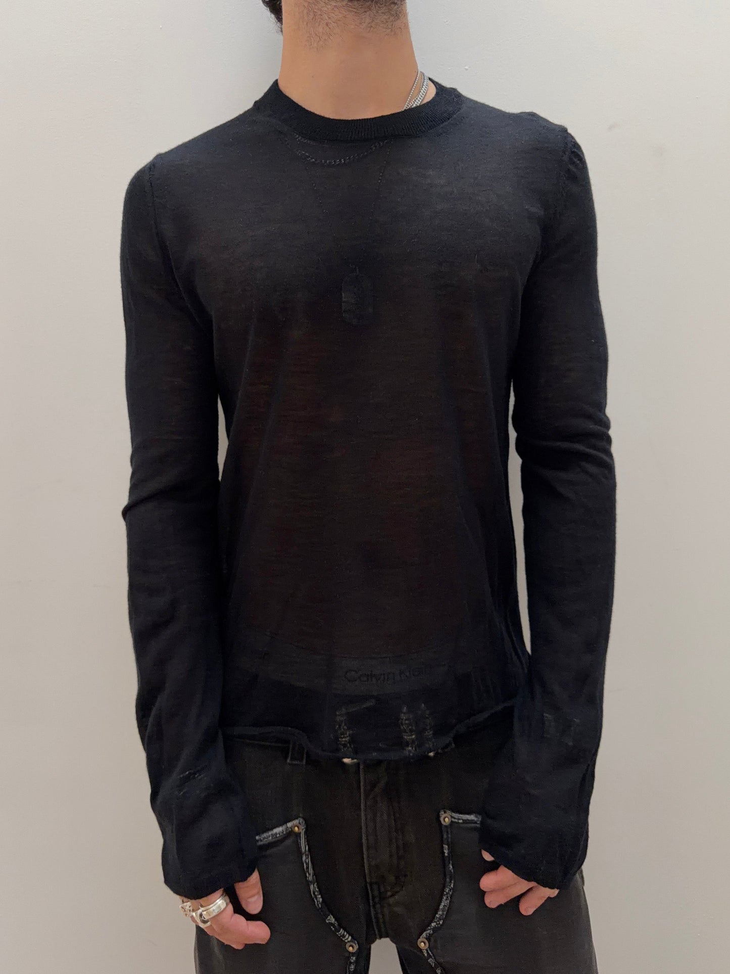 Comme Des Garcons Wool Thin Sweater [M]