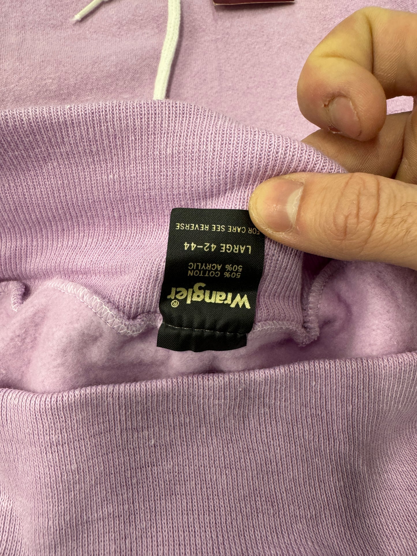 1980s Wrangler Pink Hoodie [M]