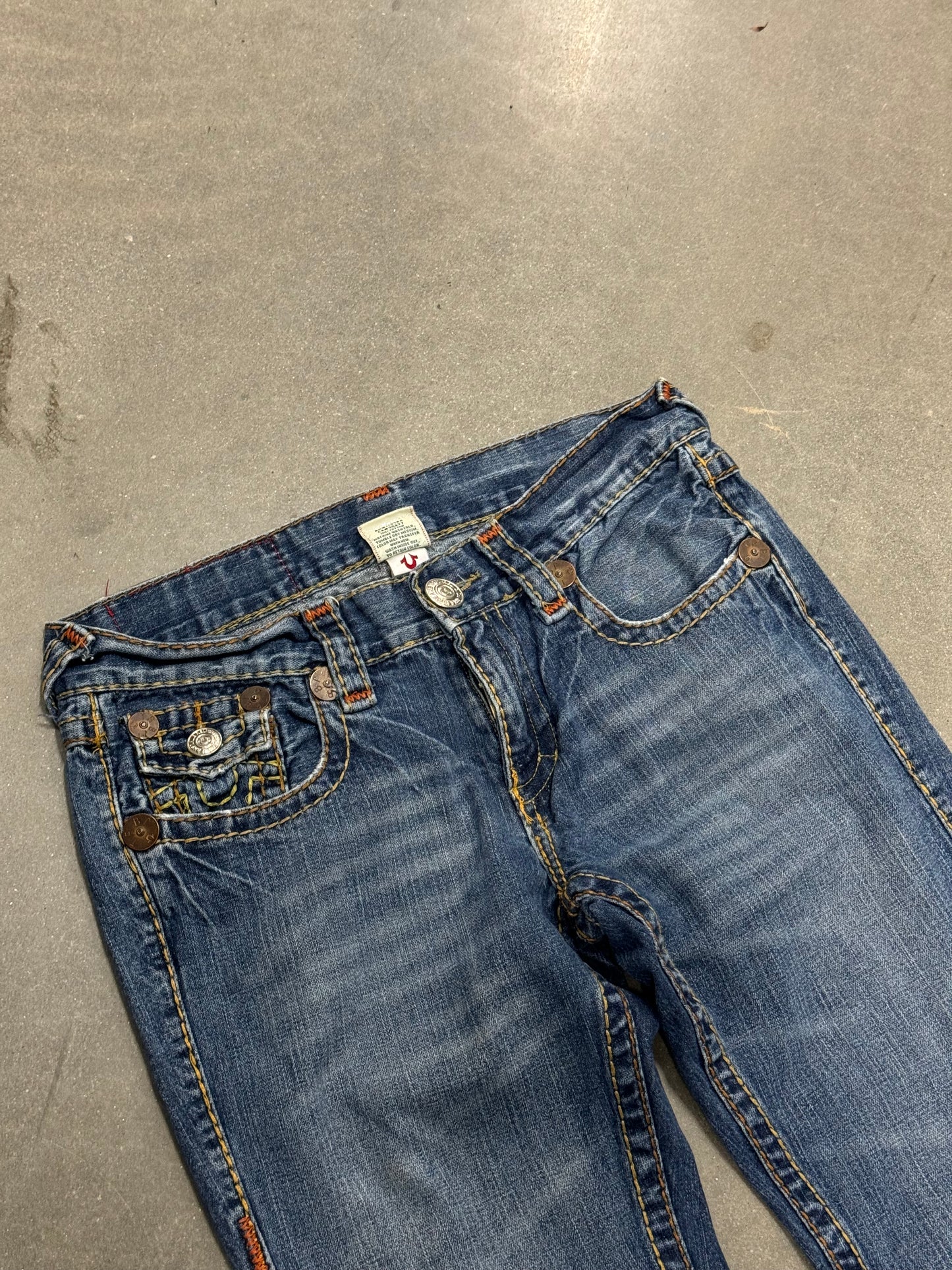 Vintage Y2K True Religion Baggy Billy Super T Cut Jeans [32x32.5]
