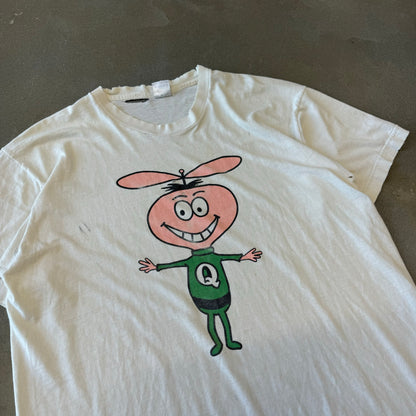 Vintage 1990s Distressed Q T-Shirt [XL]