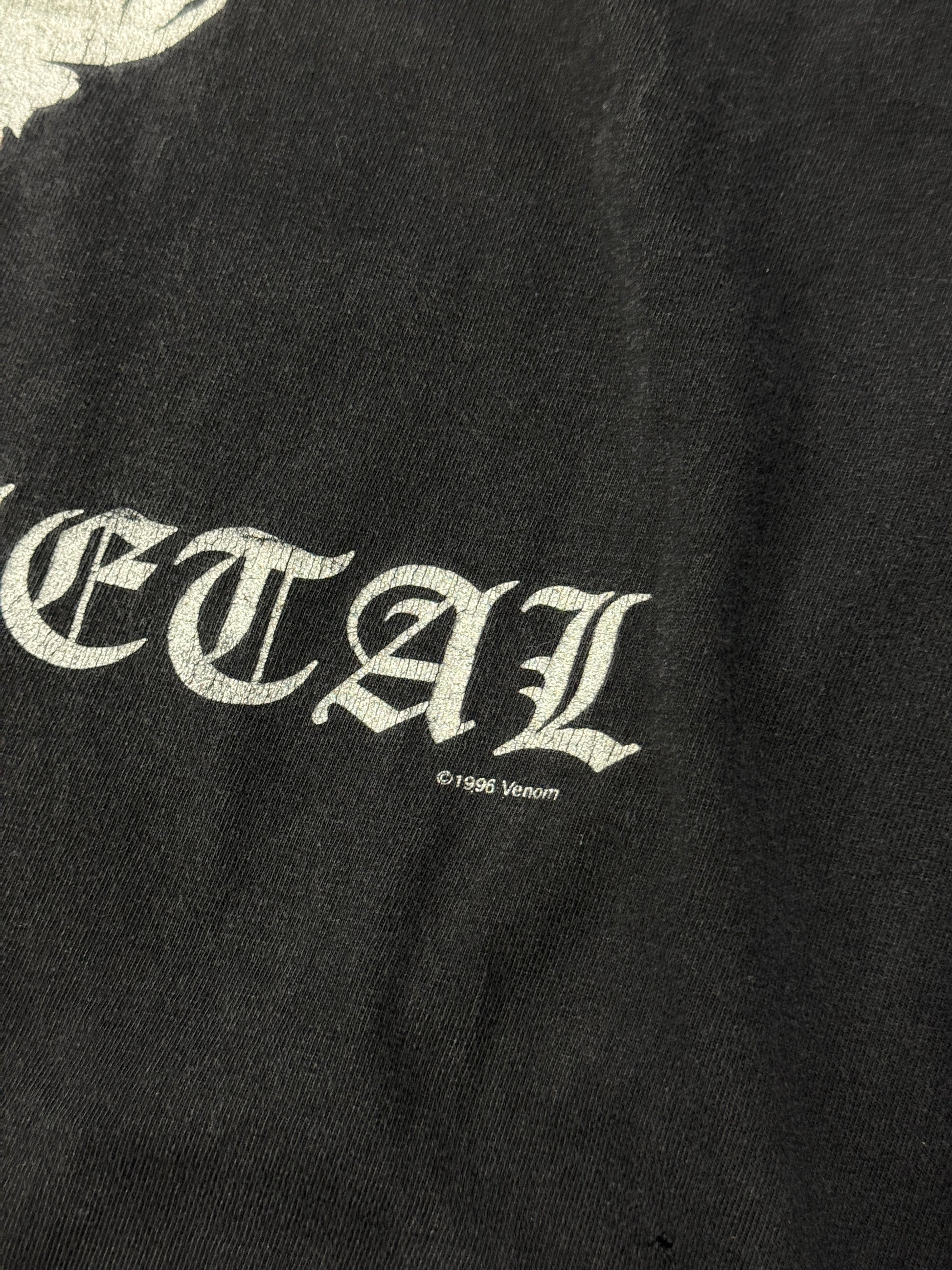 1996 Venom 'Black Metal' Tour T-Shirt Cygnus Tag [L]