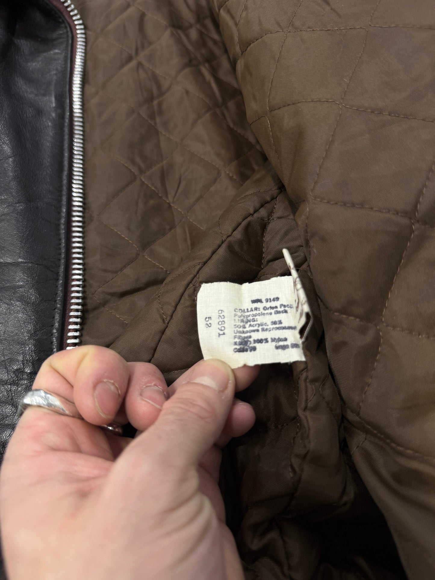 1980s Brown Leather B-15 Jacket [XL / 52]