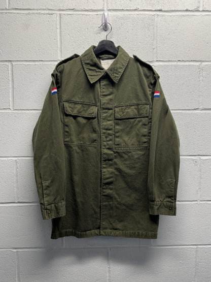 1970s Netherlands Military Snap Button-Up [L/XL]