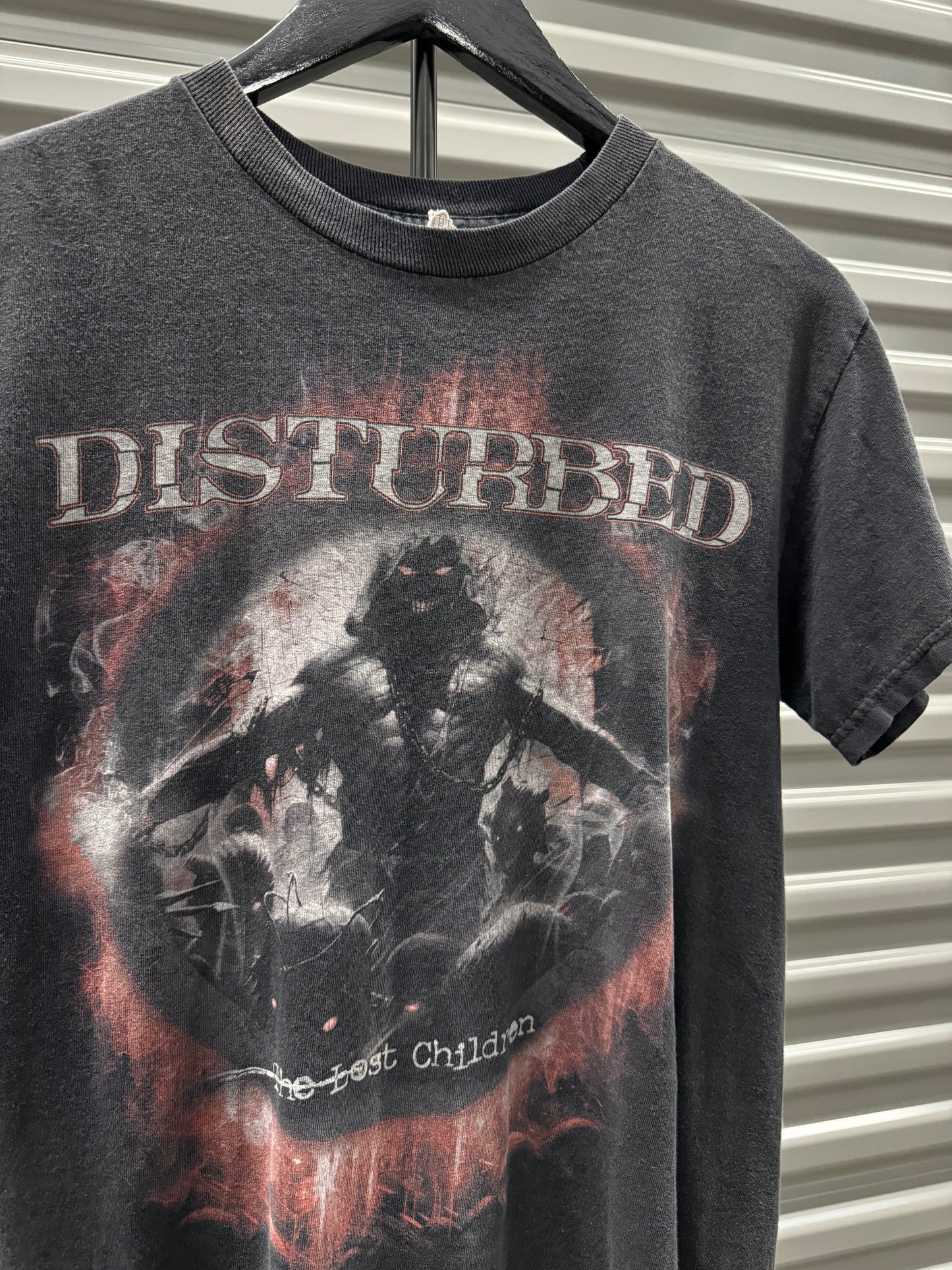 Vintage Y2K Disturbed Band Faded T-Shirt [S/M]