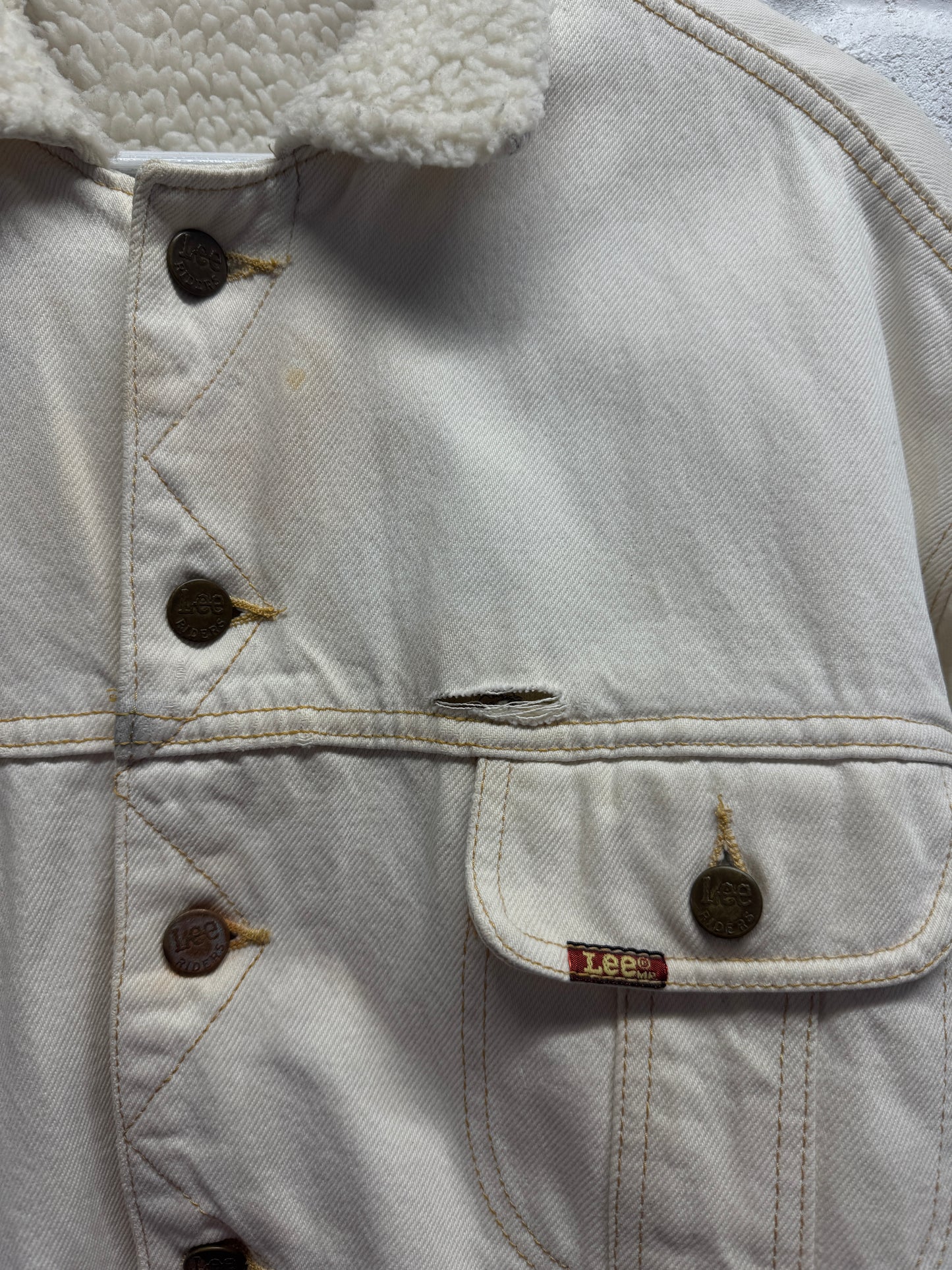 1980s Lee Western Cut Sherpa Lined Jacket [L]