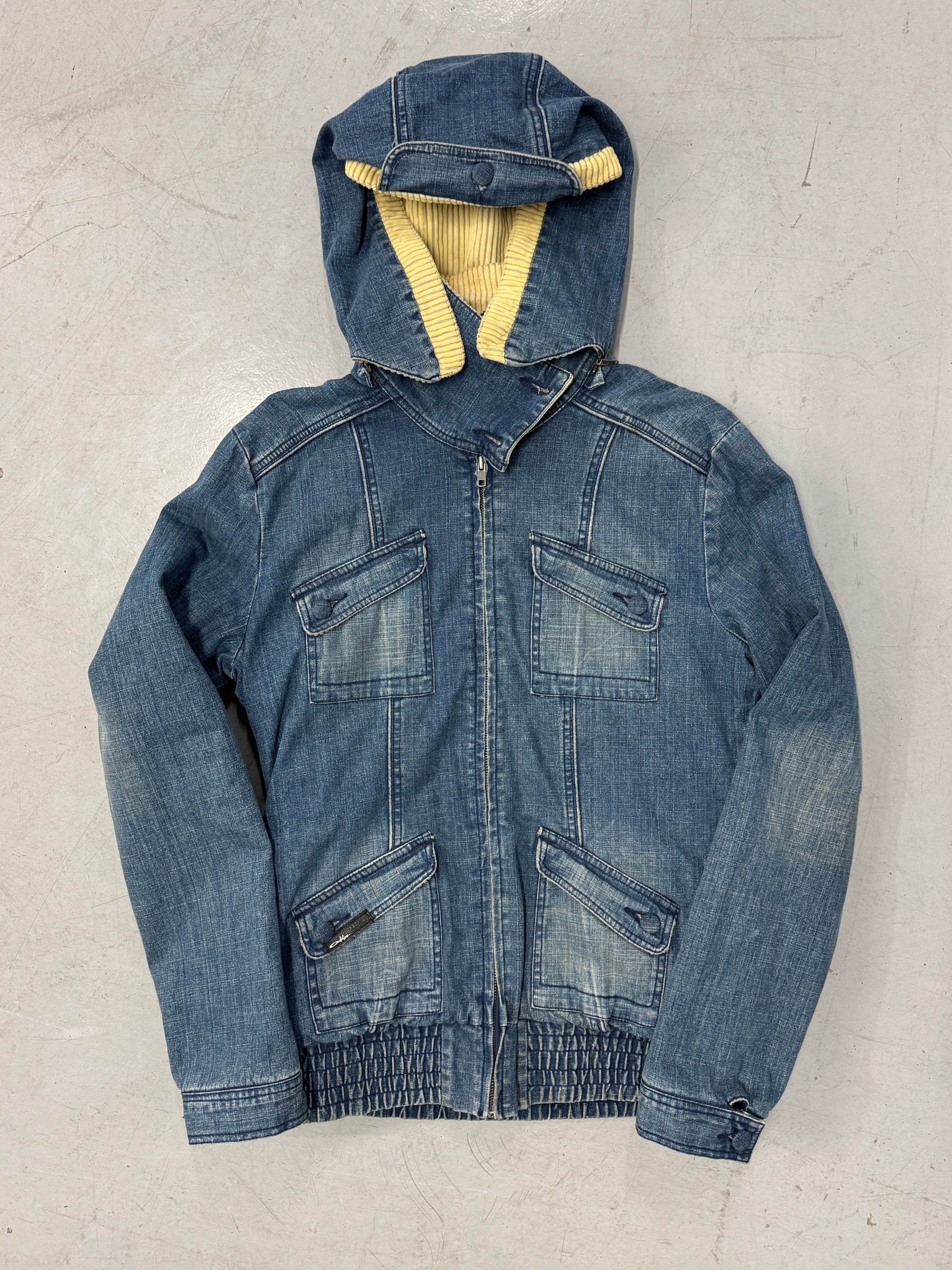 2000s Oakley Software Denim Zip-Up Jacket [L]