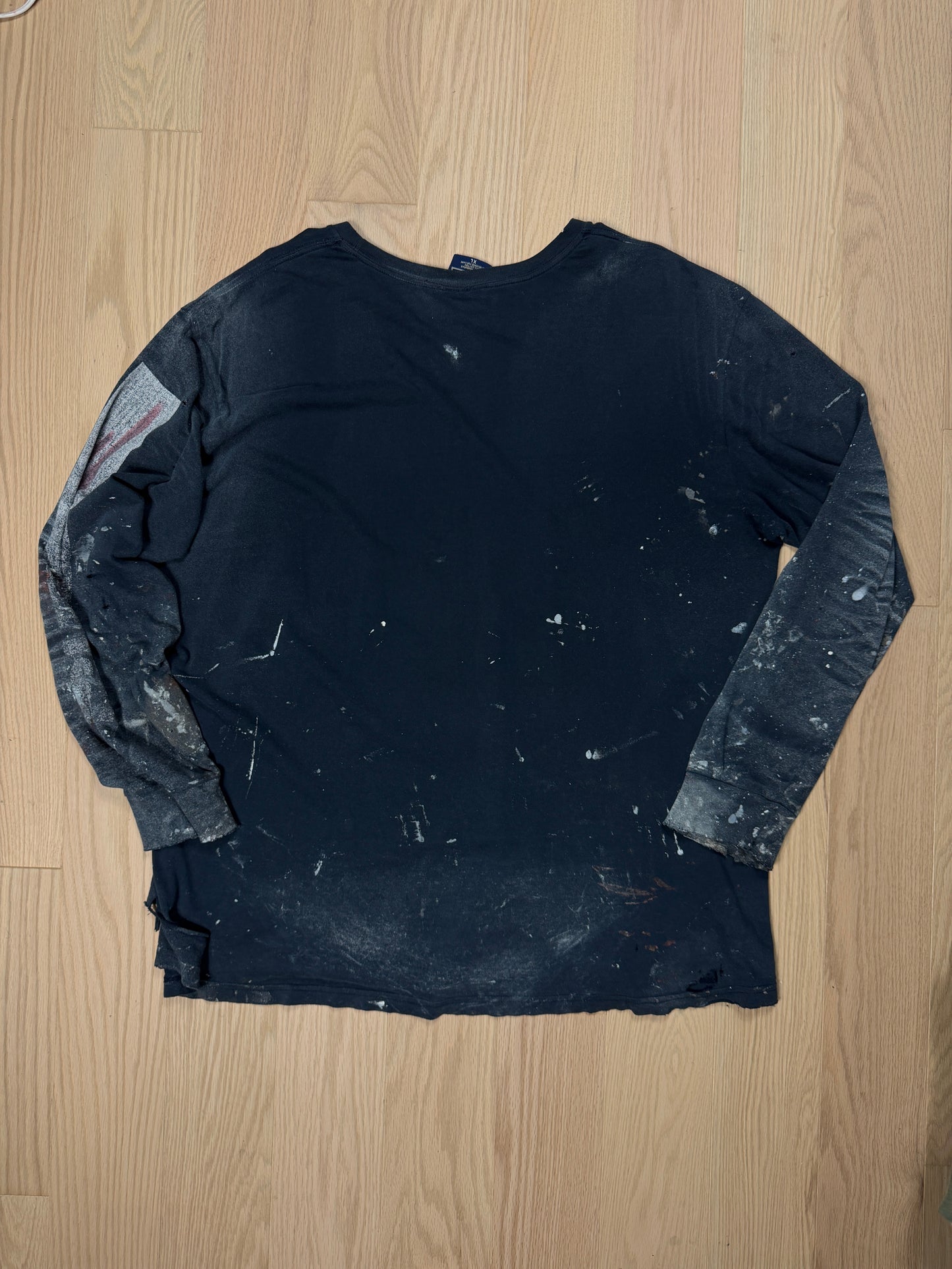 2000s Polo Thrashed Painted Longsleeve [XL]