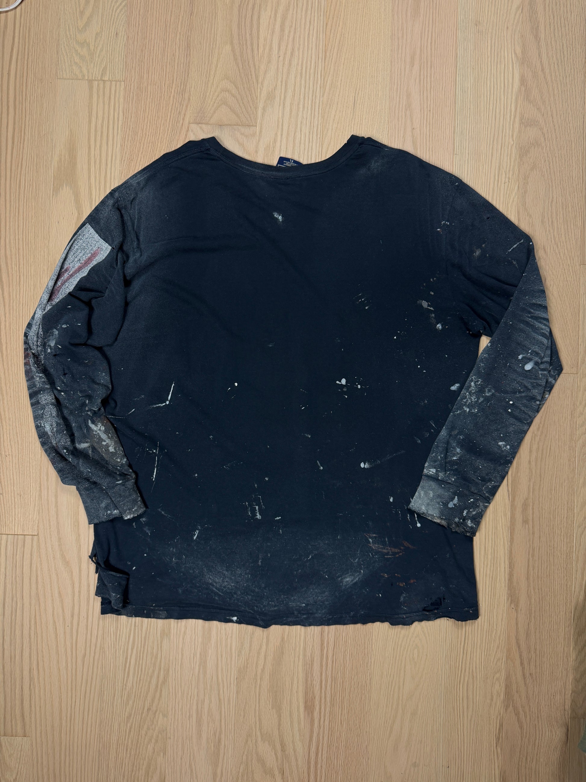 2000s Polo Thrashed Painted Longsleeve [XL]
