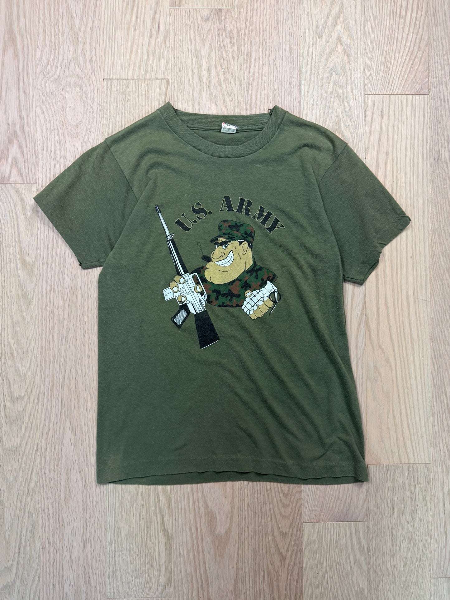 1980s U.S. Army Graphic T-Shirt [M]