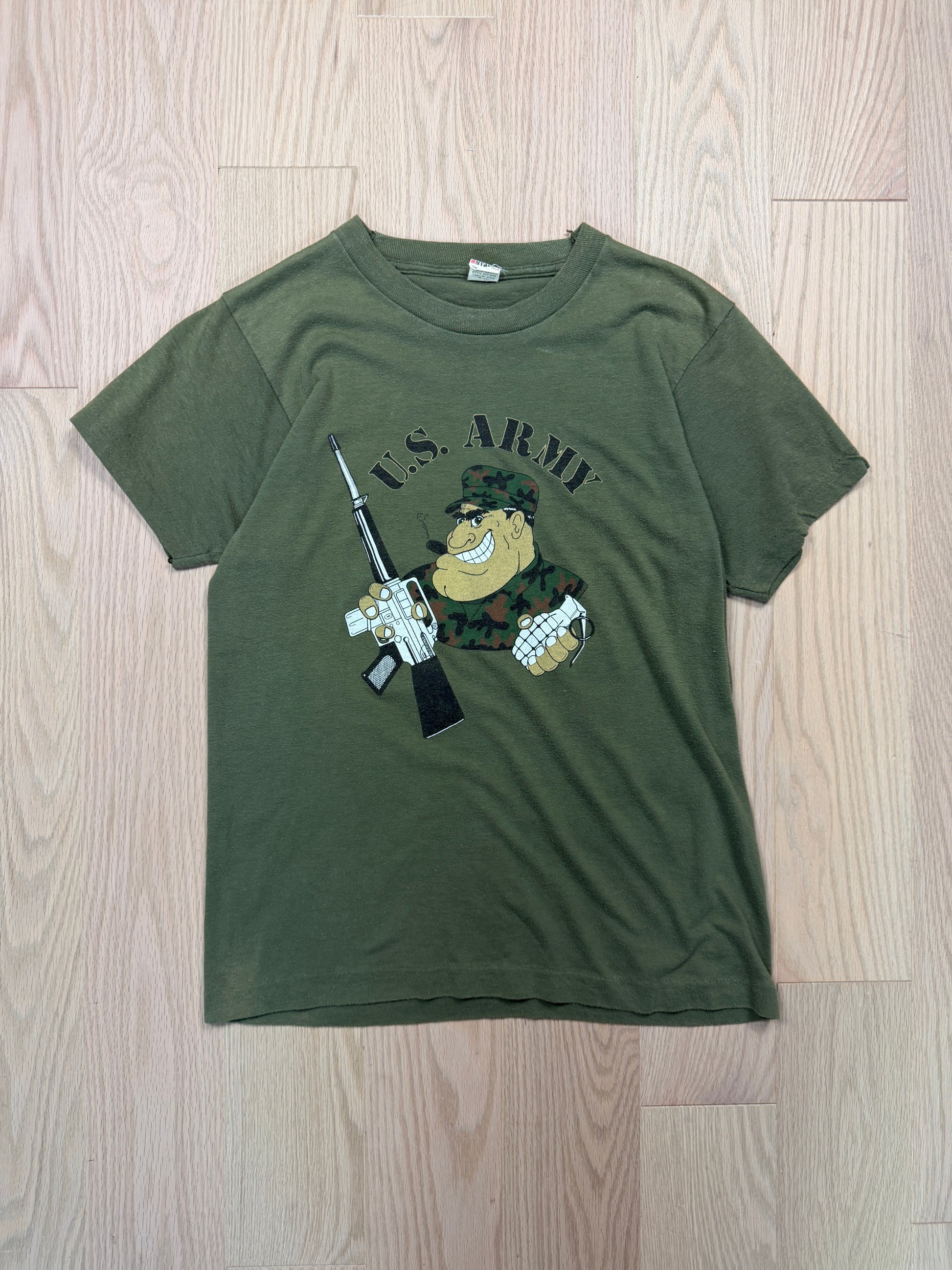 1980s U.S. Army Graphic T-Shirt [M]