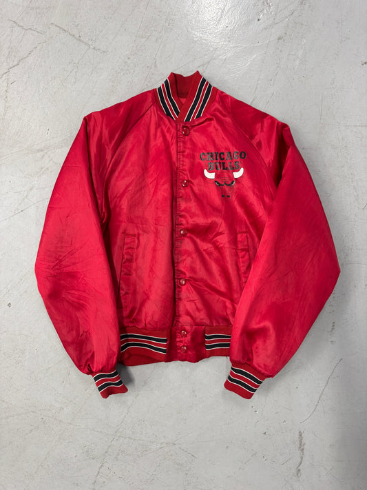 1980s Chicago Bulls Chalk Line Satin Jacket [S]
