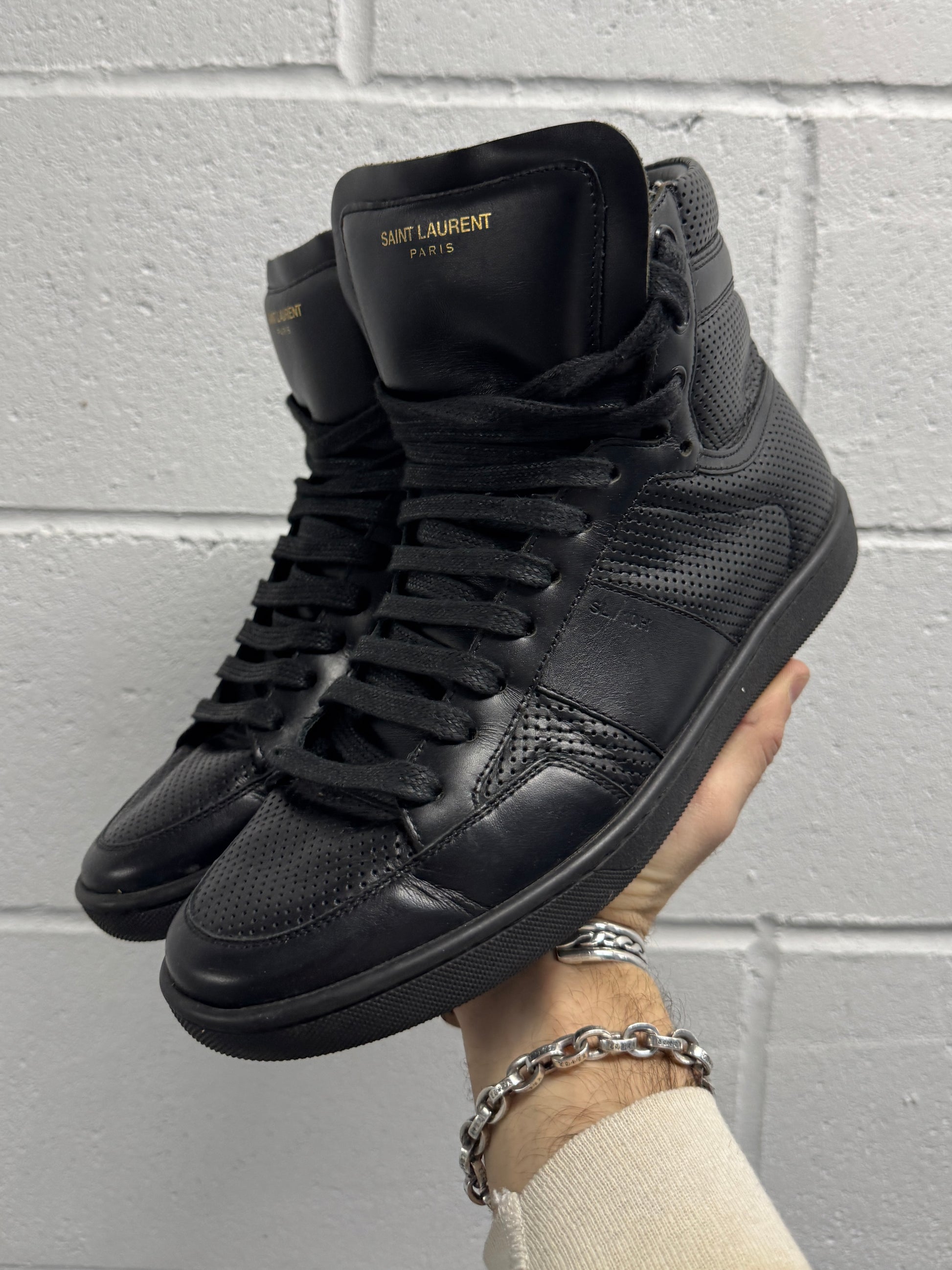 Saint Laurent SL-10 Black High-Top