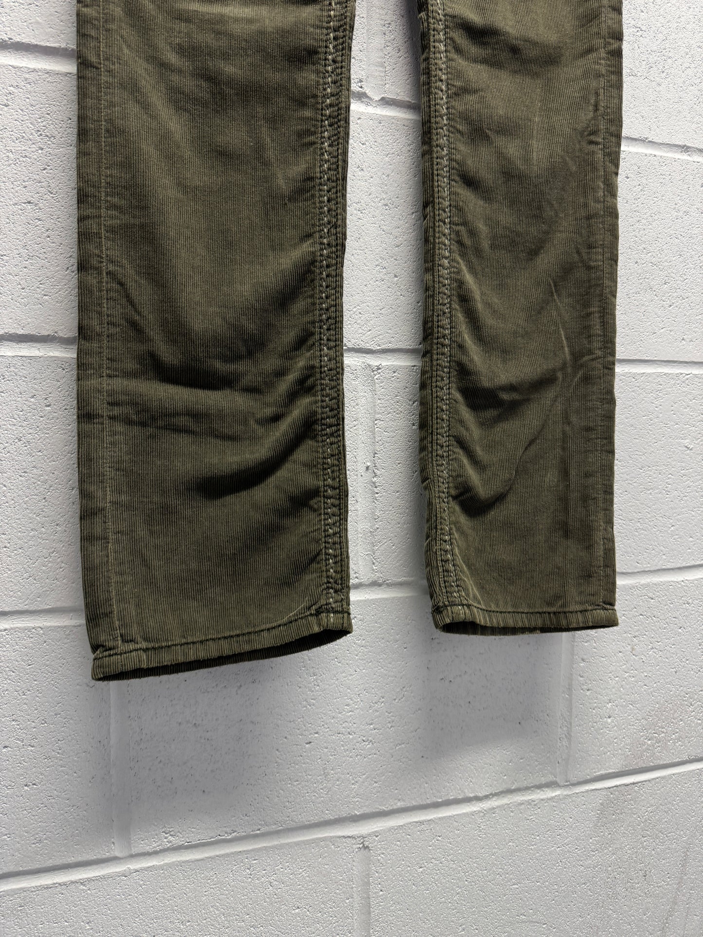 Y2K 2000s Rock Revival Corduroy Straight Pants [32]