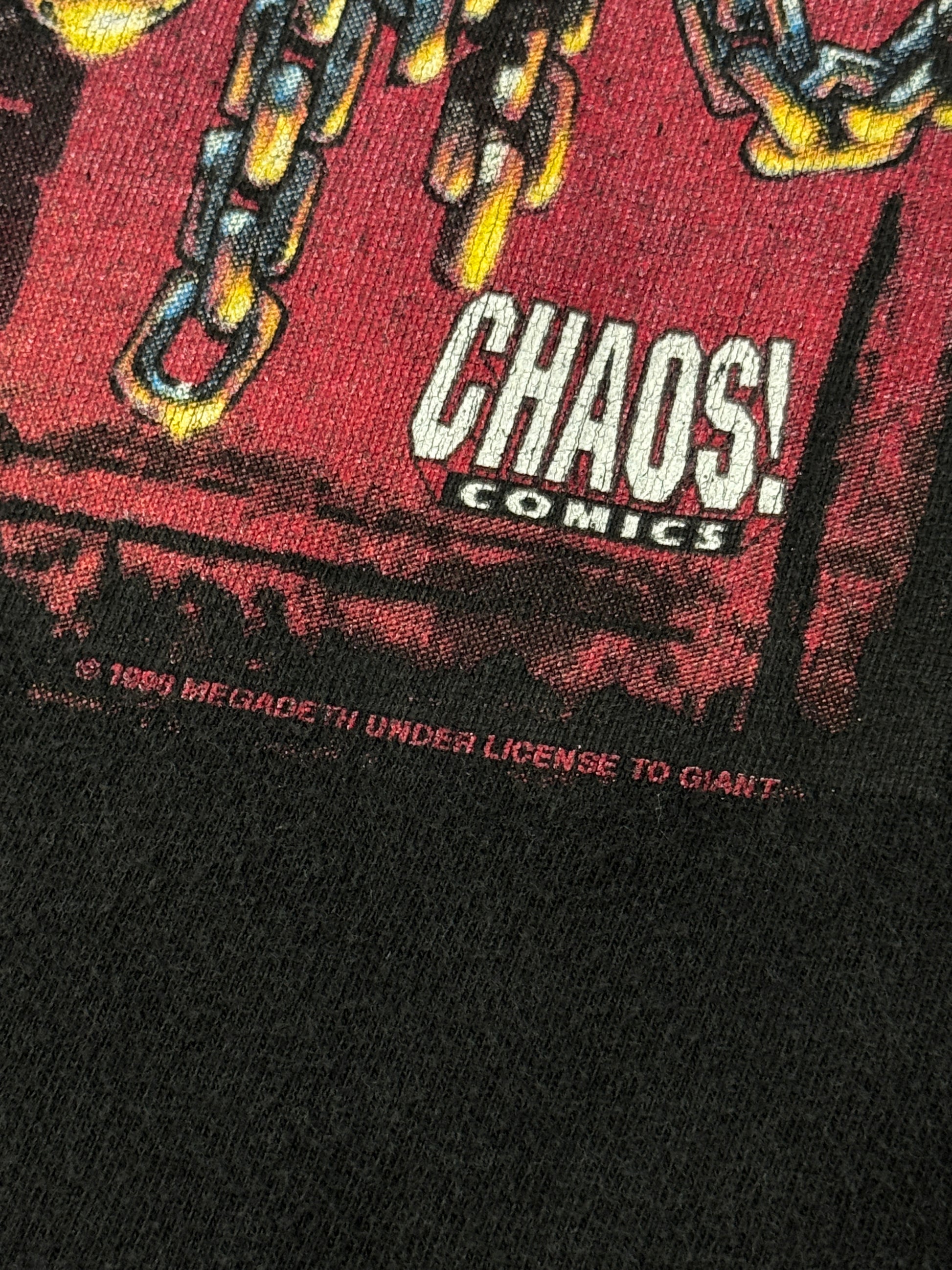 1990s Megadeath Chaos Comics Band T-Shirt [XL]