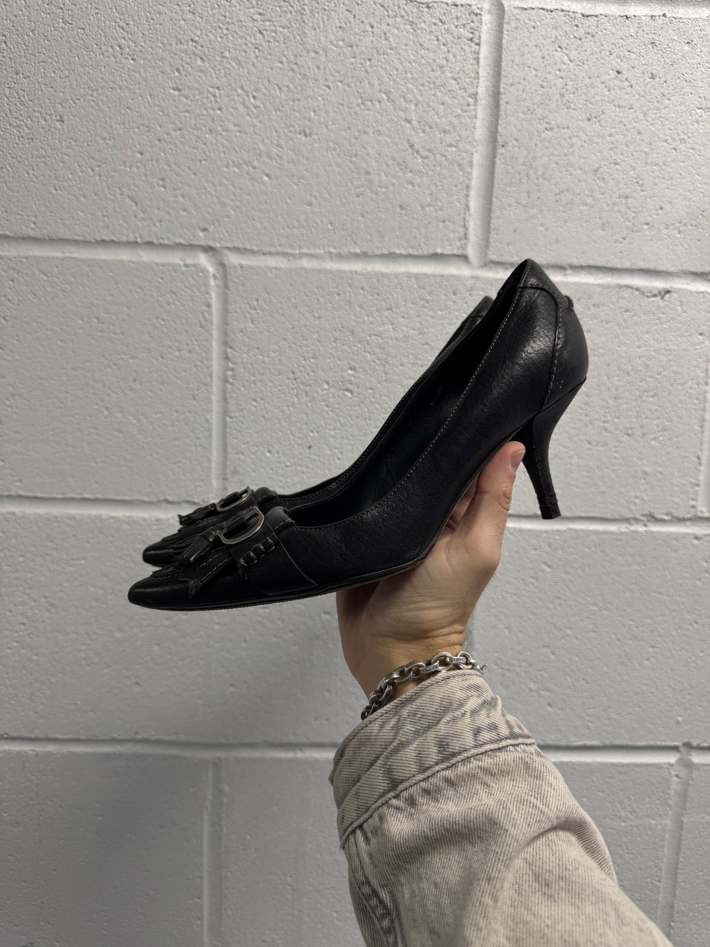 Vintage Christian Dior Kitten Heels [37.5]