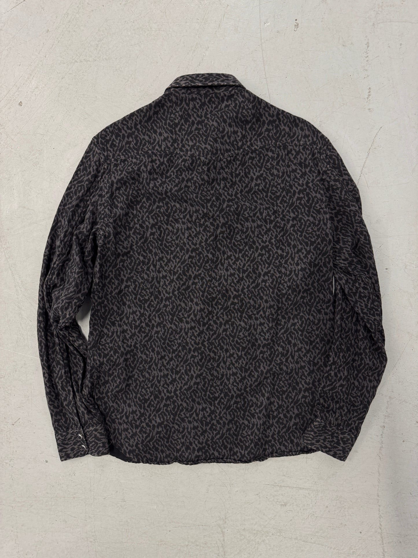 John Varvatos Cheetah Print Button-Up [L]