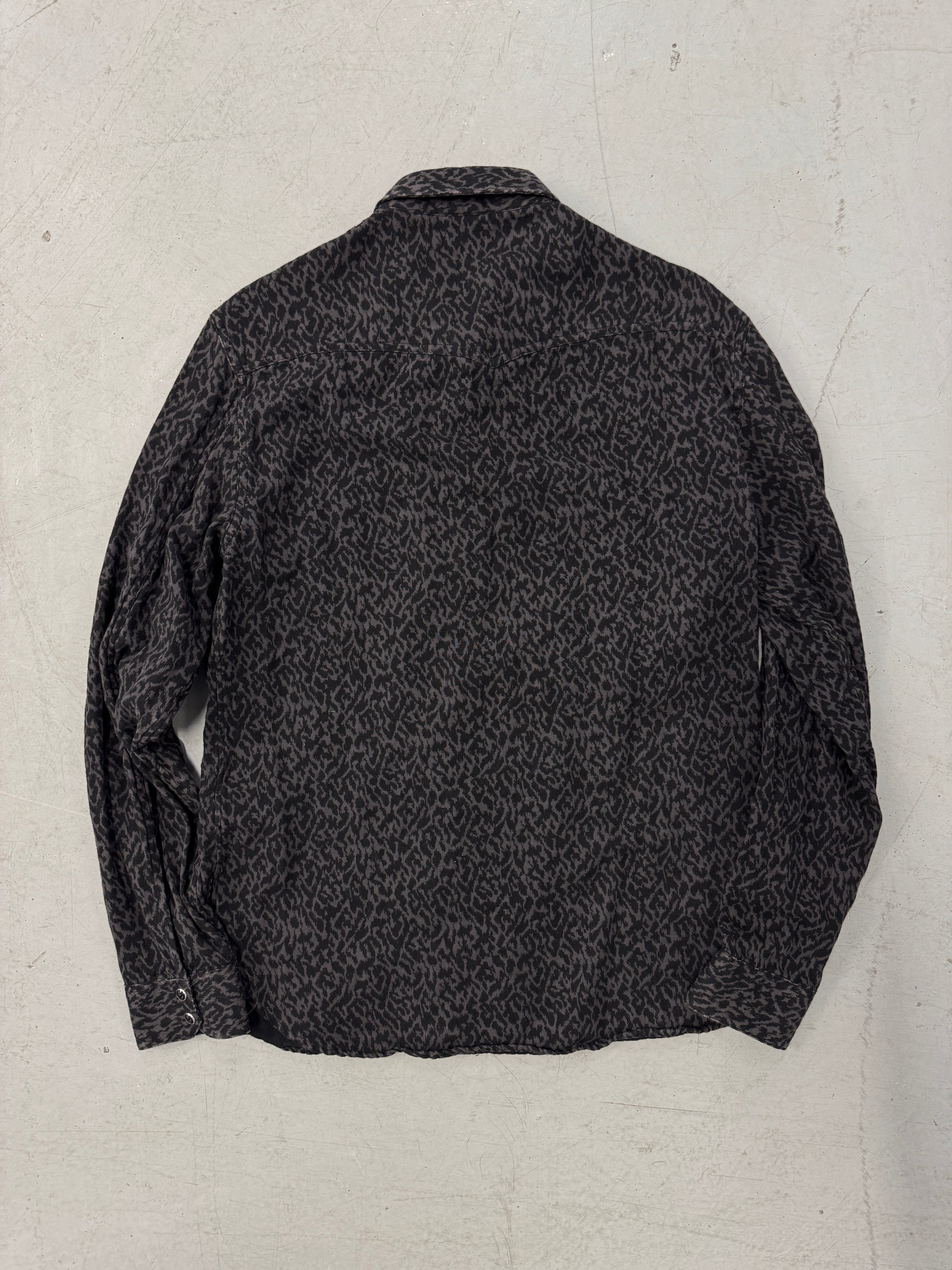 John Varvatos Cheetah Print Button-Up [L]