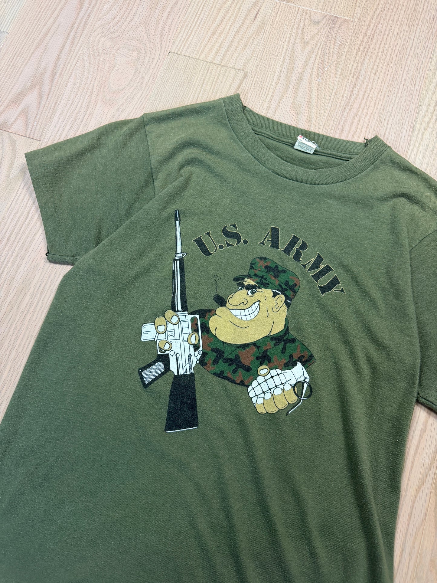 1980s U.S. Army Graphic T-Shirt [M]
