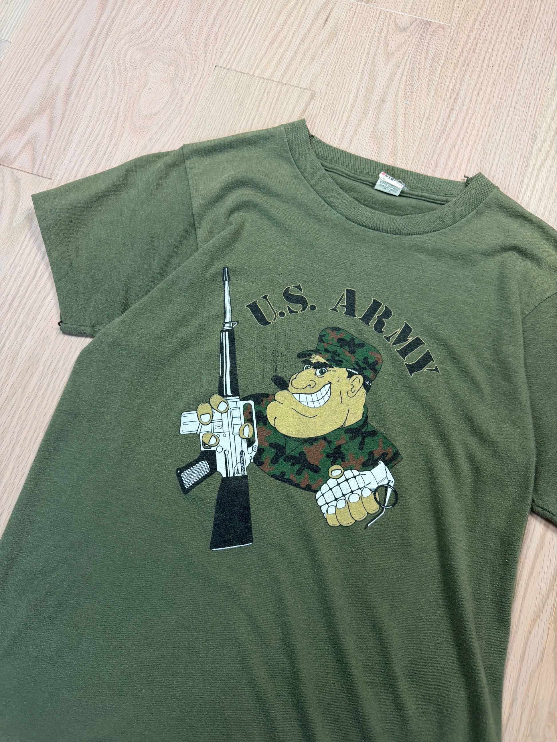 1980s U.S. Army Graphic T-Shirt [M]
