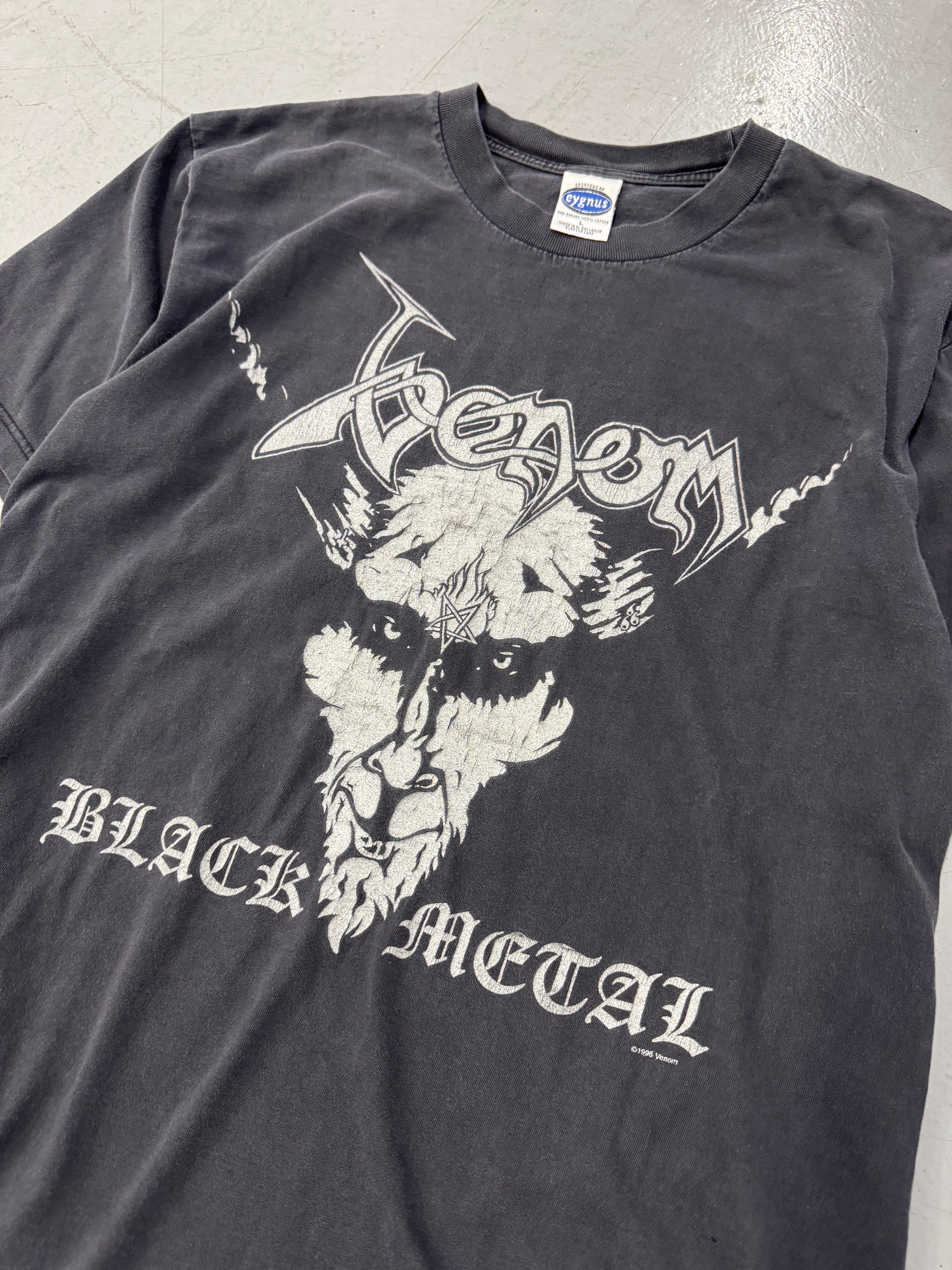1996 Venom 'Black Metal' Tour T-Shirt Cygnus Tag [L]