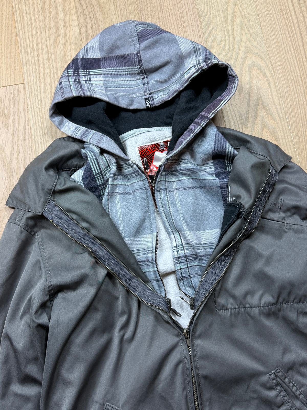 2000s Lost Skateboards 2in1 Zip Off Jacket [M]