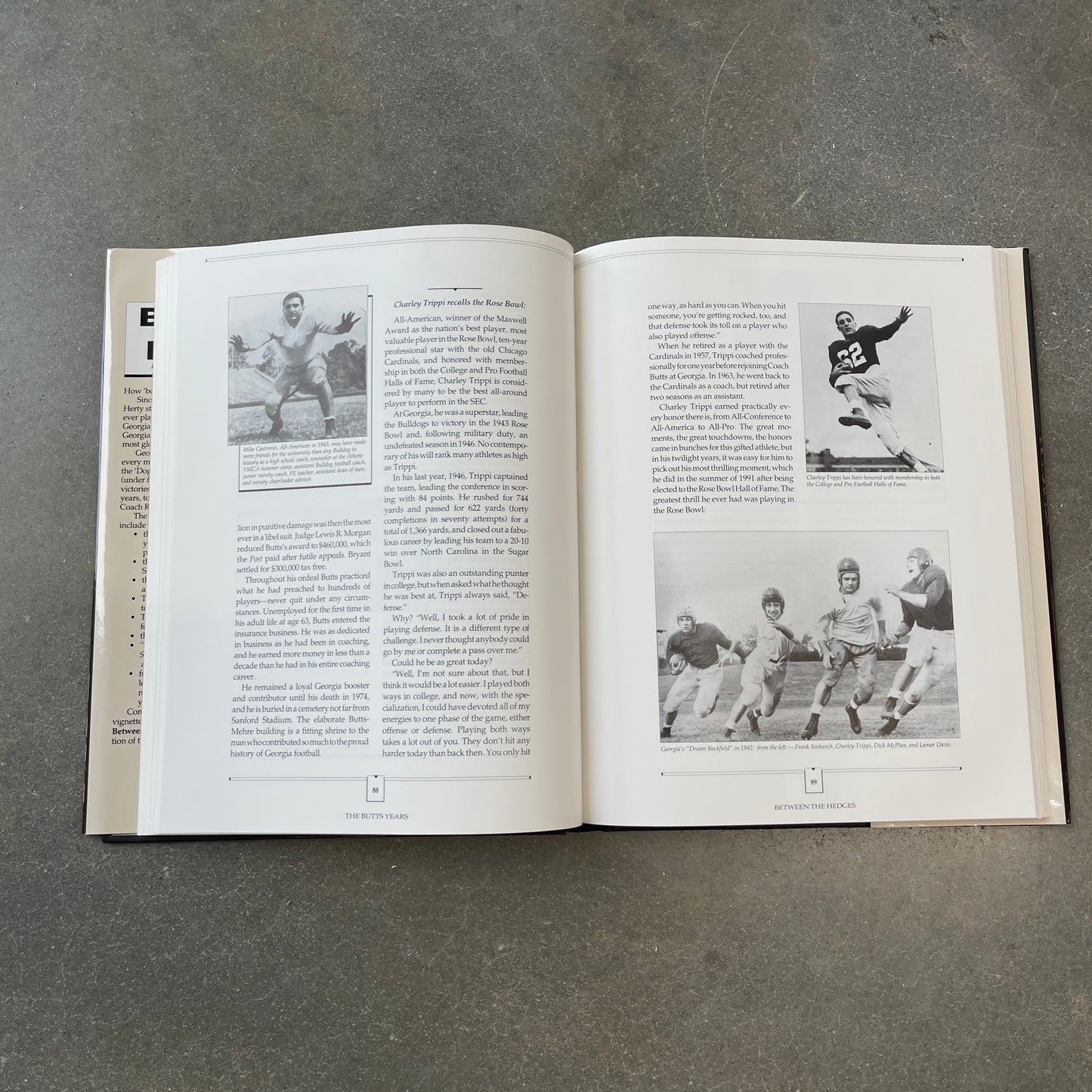 1992 Between The Hedges Georgia Football Book