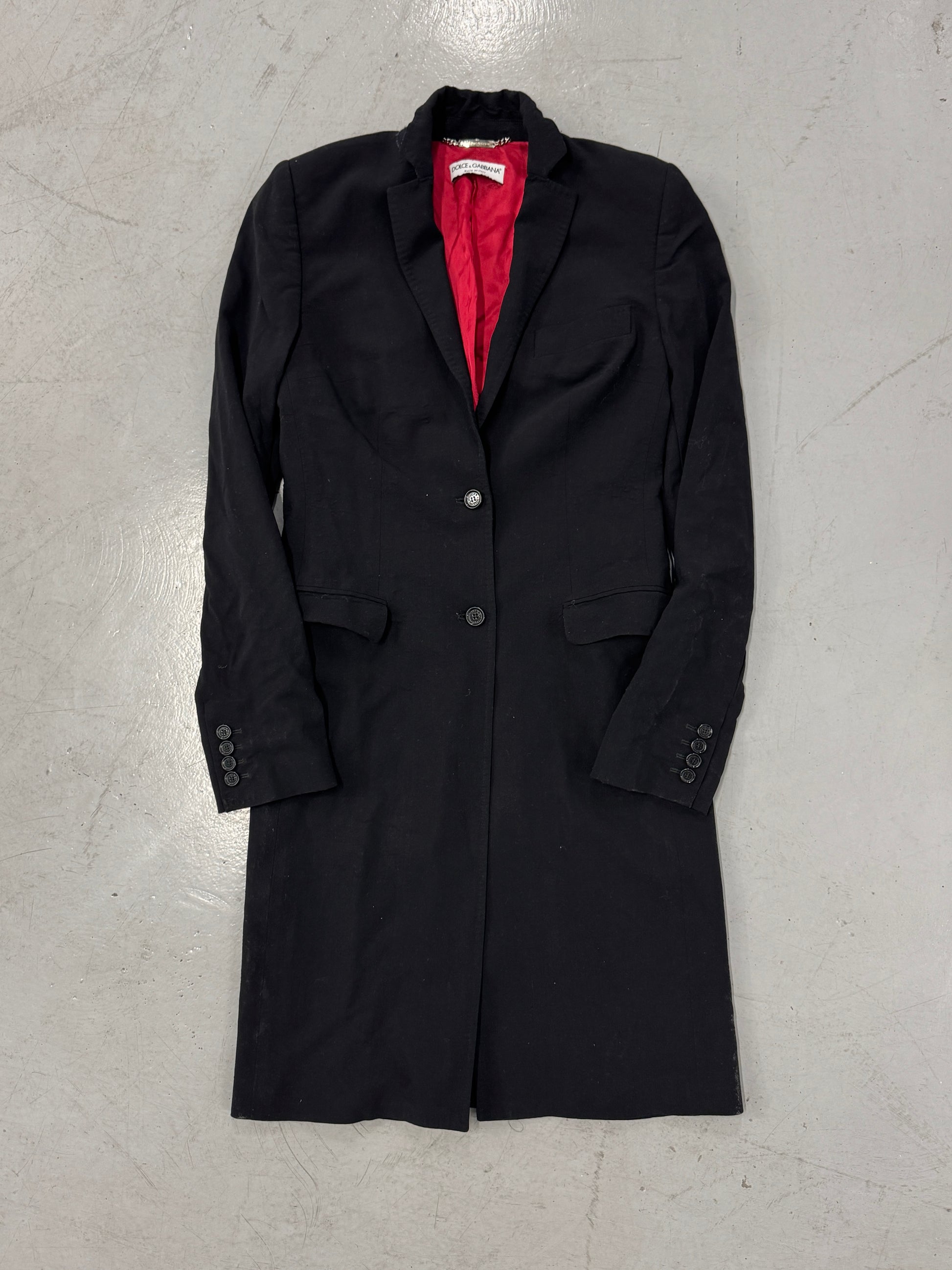 2000s Dolce &amp; Gabbana Long Blazer Coat [S]