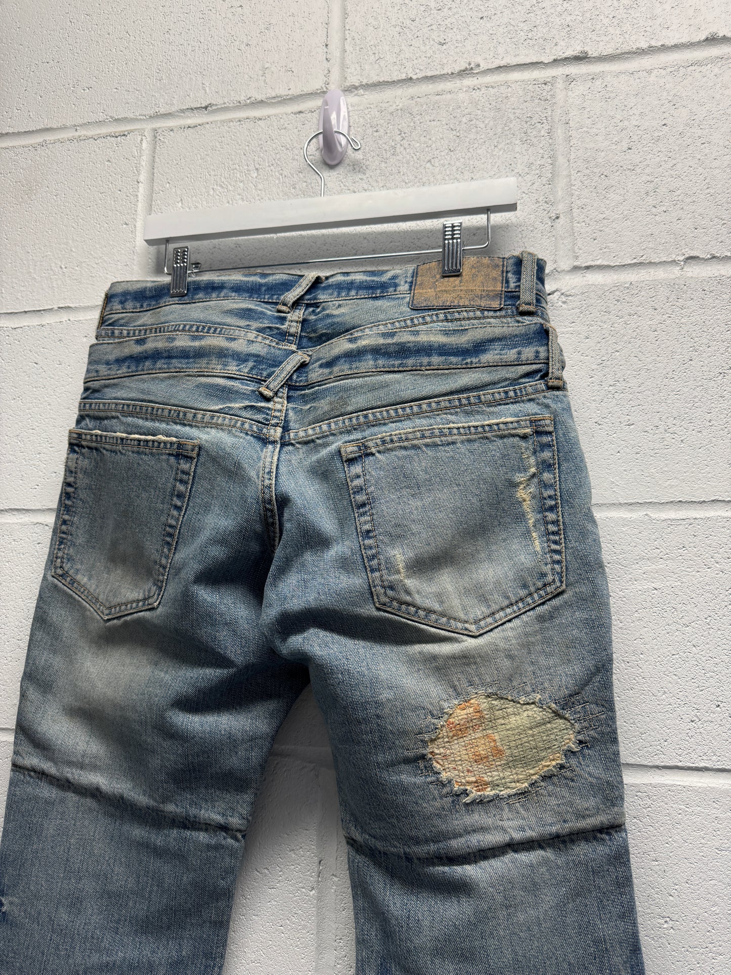 PPFM Double Waist Distressed Jeans [34]