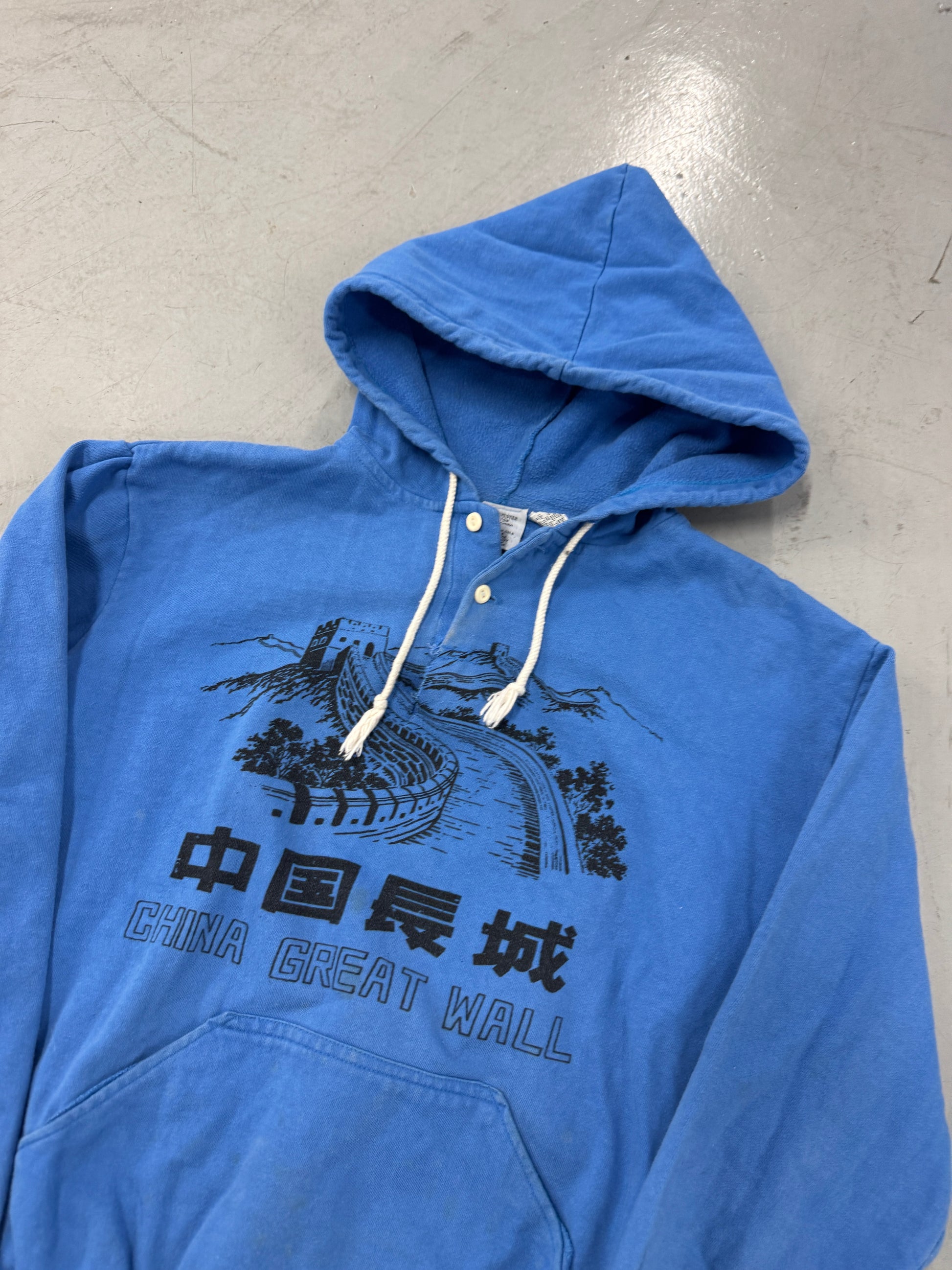1980s Distressed China Great Wall Hoodie [M]