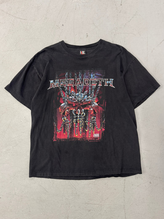1990s Megadeath Chaos Comics Band T-Shirt [XL]