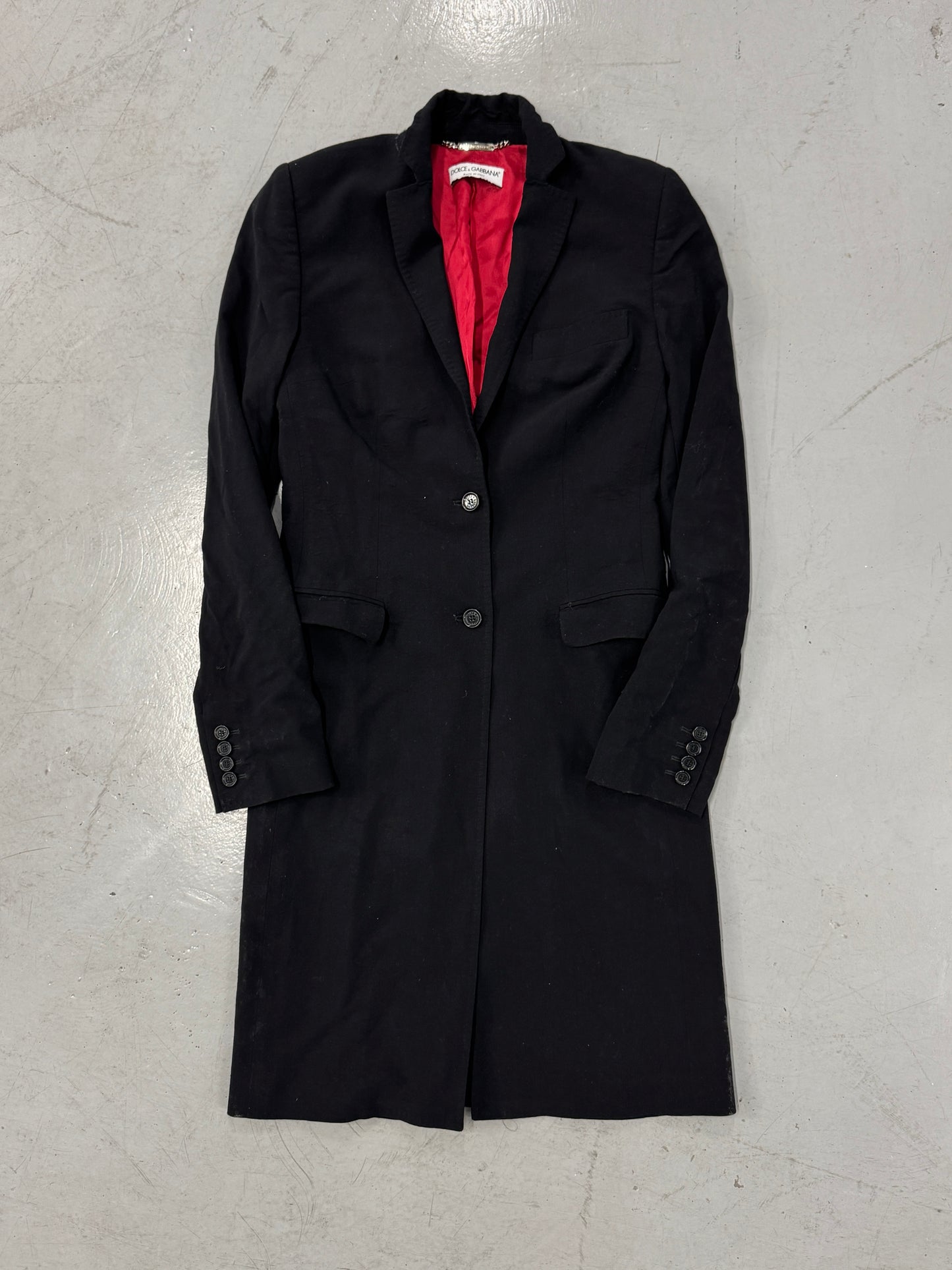 2000s Dolce &amp; Gabbana Long Blazer Coat [S]