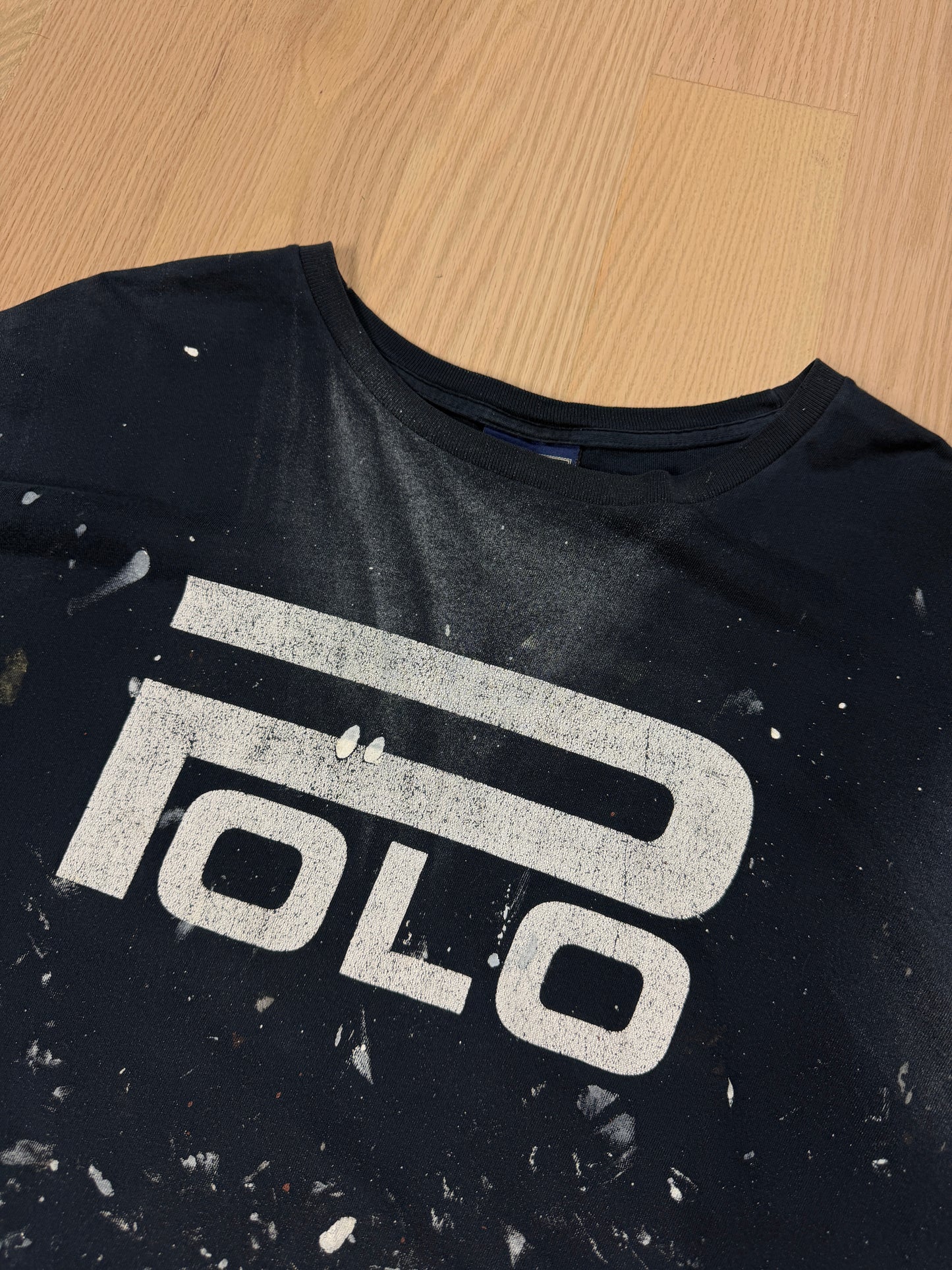 2000s Polo Thrashed Painted Longsleeve [XL]