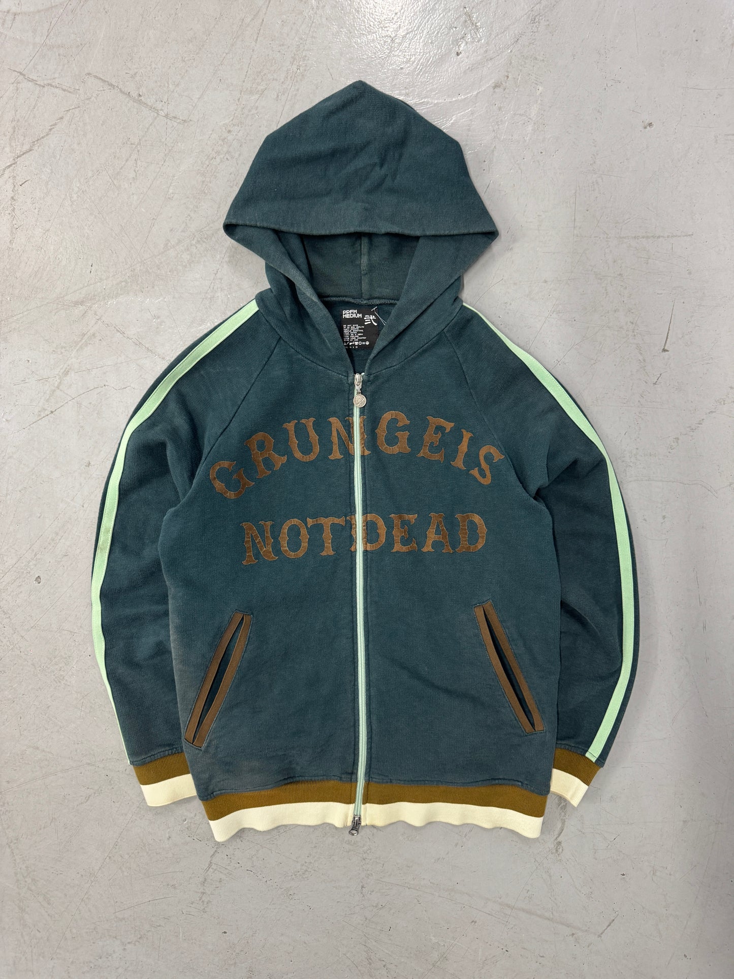 PPFM Grunge Is Not Dead Zip-Up Hoodie [M]