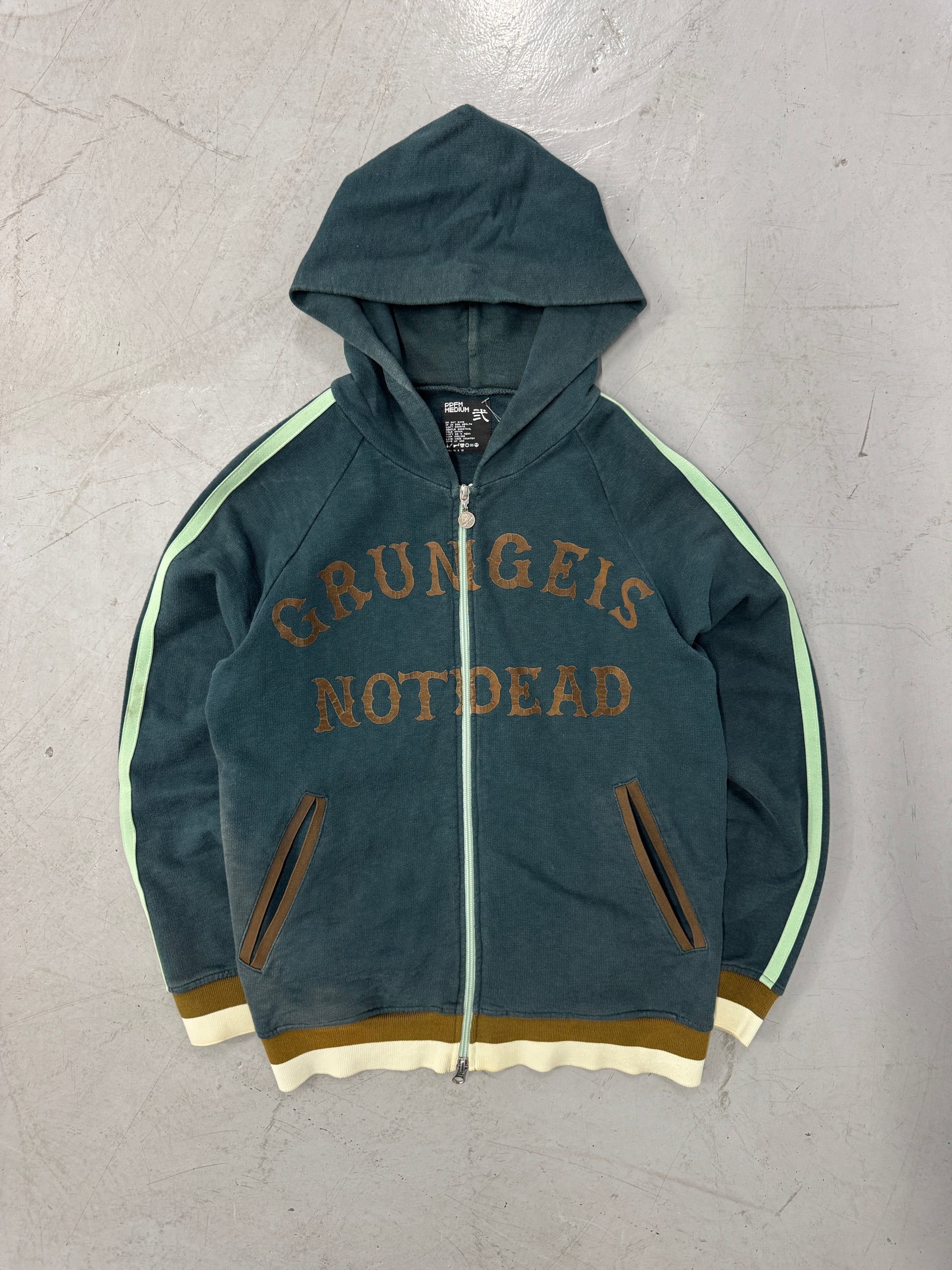 PPFM Grunge Is Not Dead Zip-Up Hoodie [M]