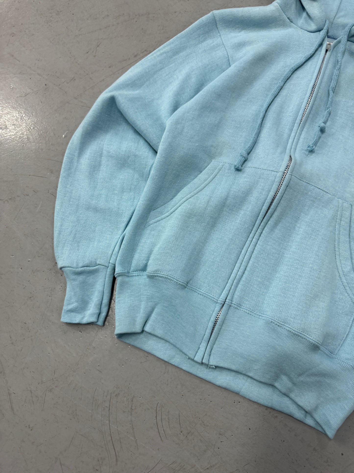 1980s Wrangler Light Blue Zip-Up [S/M]