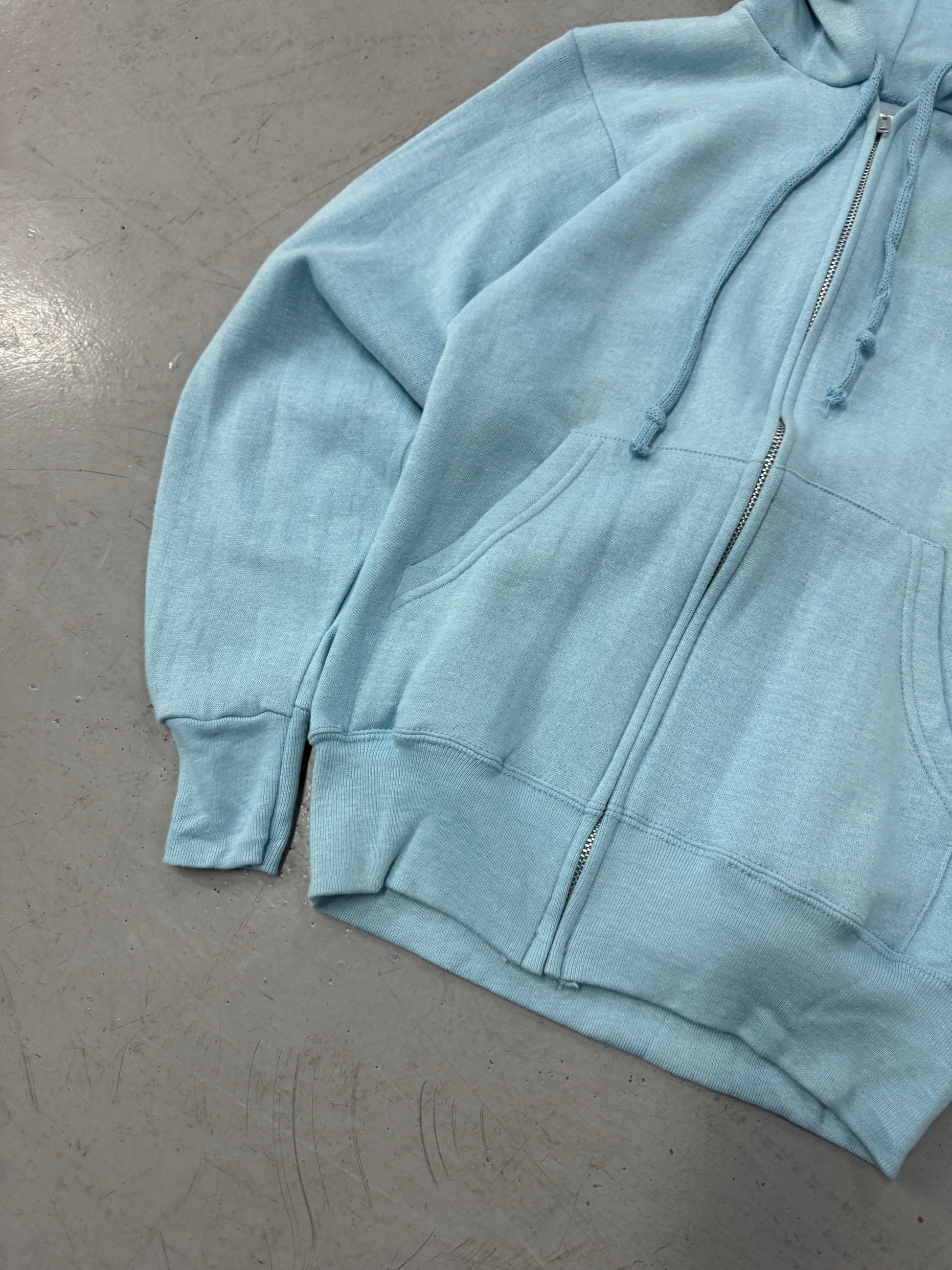 1980s Wrangler Light Blue Zip-Up [S/M]