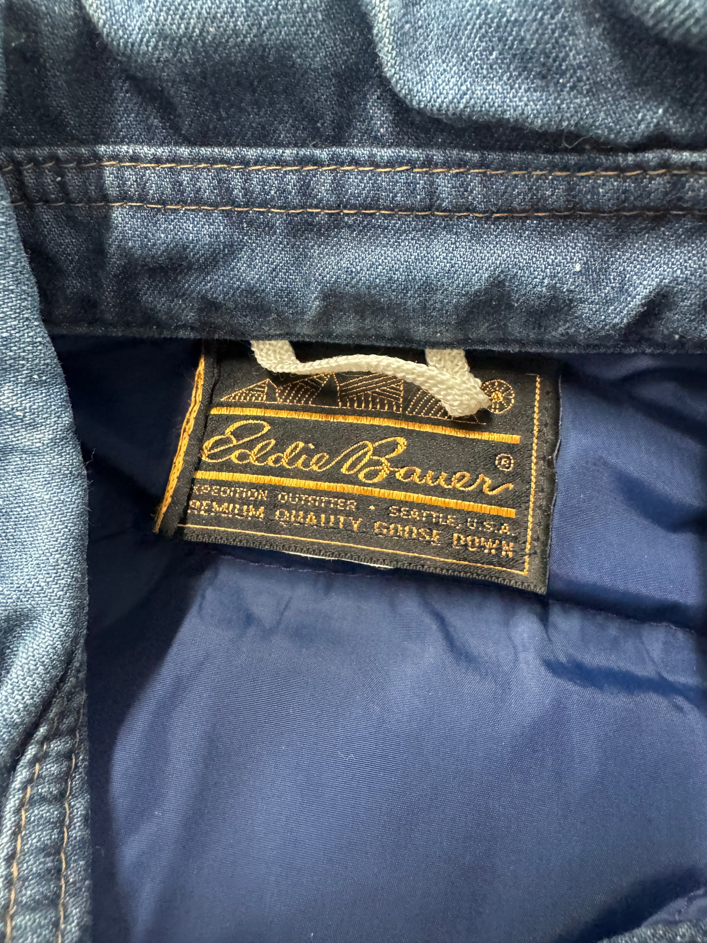 1980s Eddie Bauer Denim Down Jacket [M]