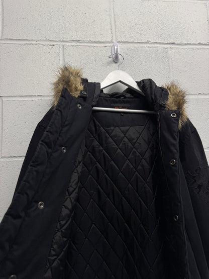 1990s Fur Hooded Parka [XL]