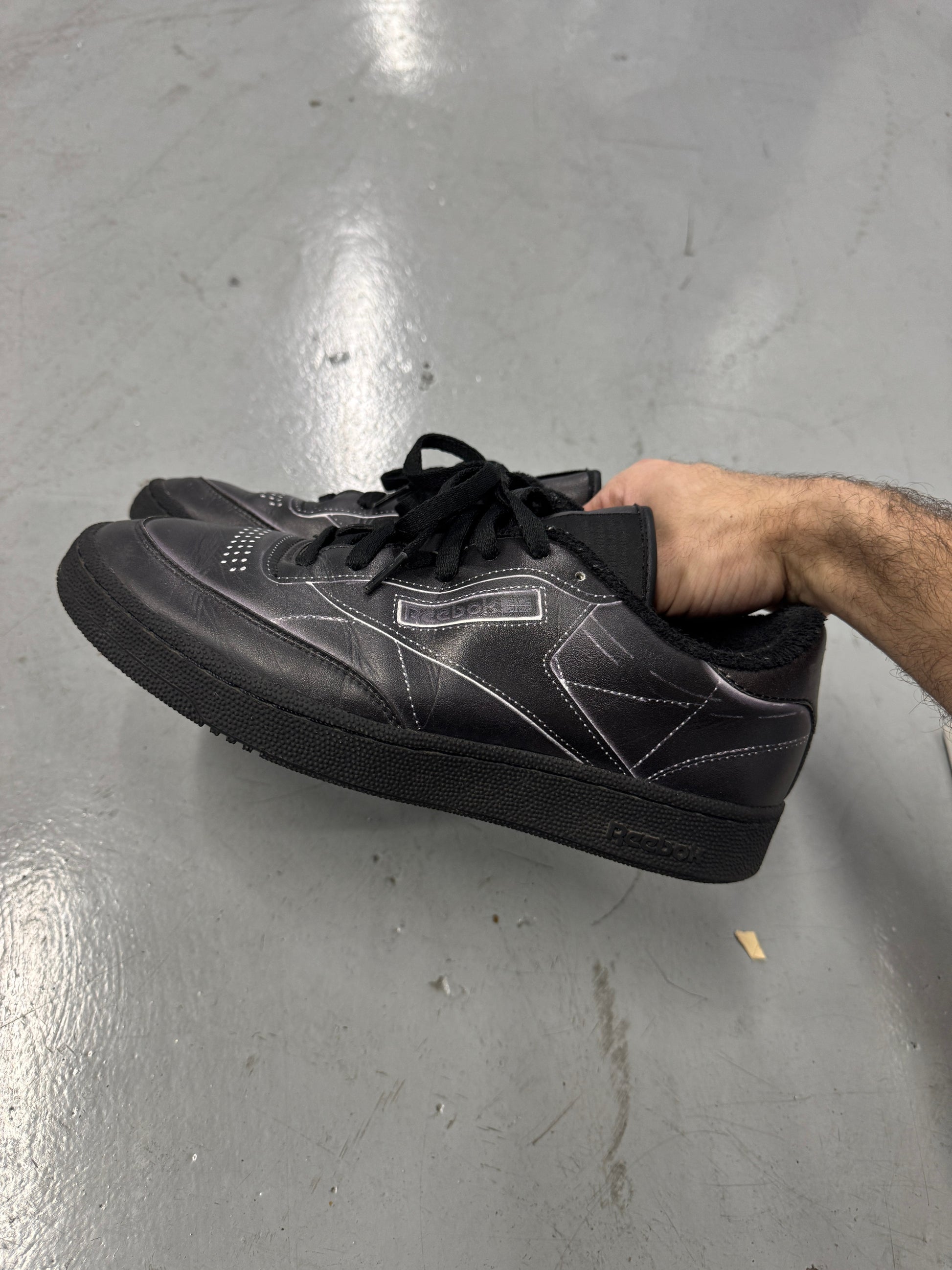 Maison Margiela x Reebok Club C 'Trompe L'oeil' Black [US8]
