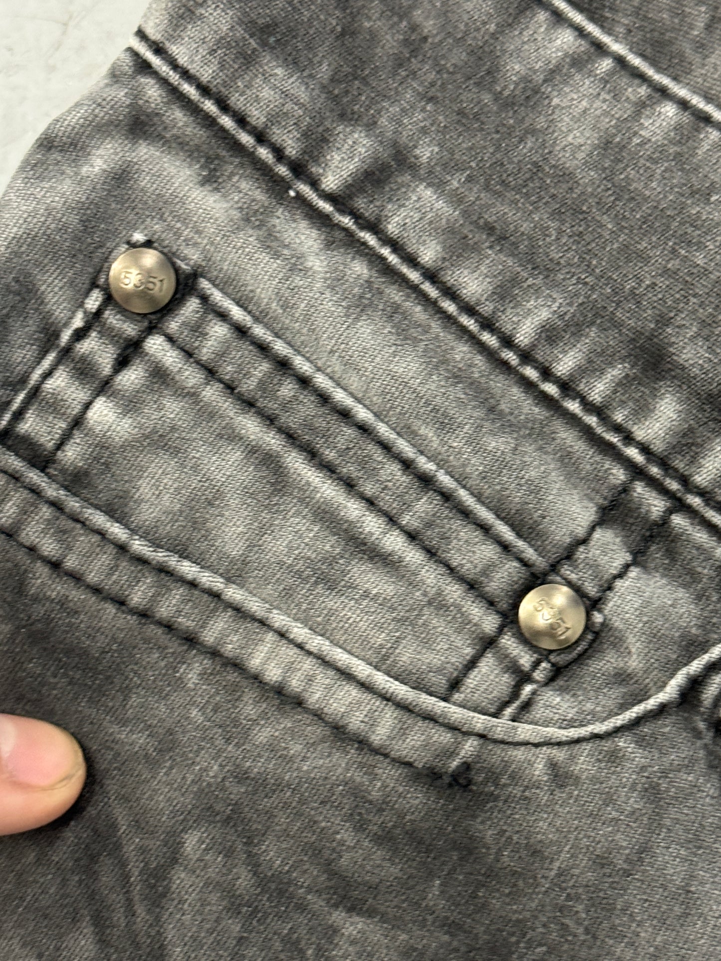 5351 Pour Les Homme Brushed Suede Flared Denim [30]