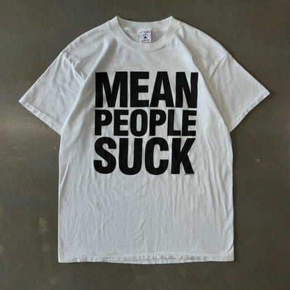 Vintage 1990s Mean People Suck T-Shirt [L]